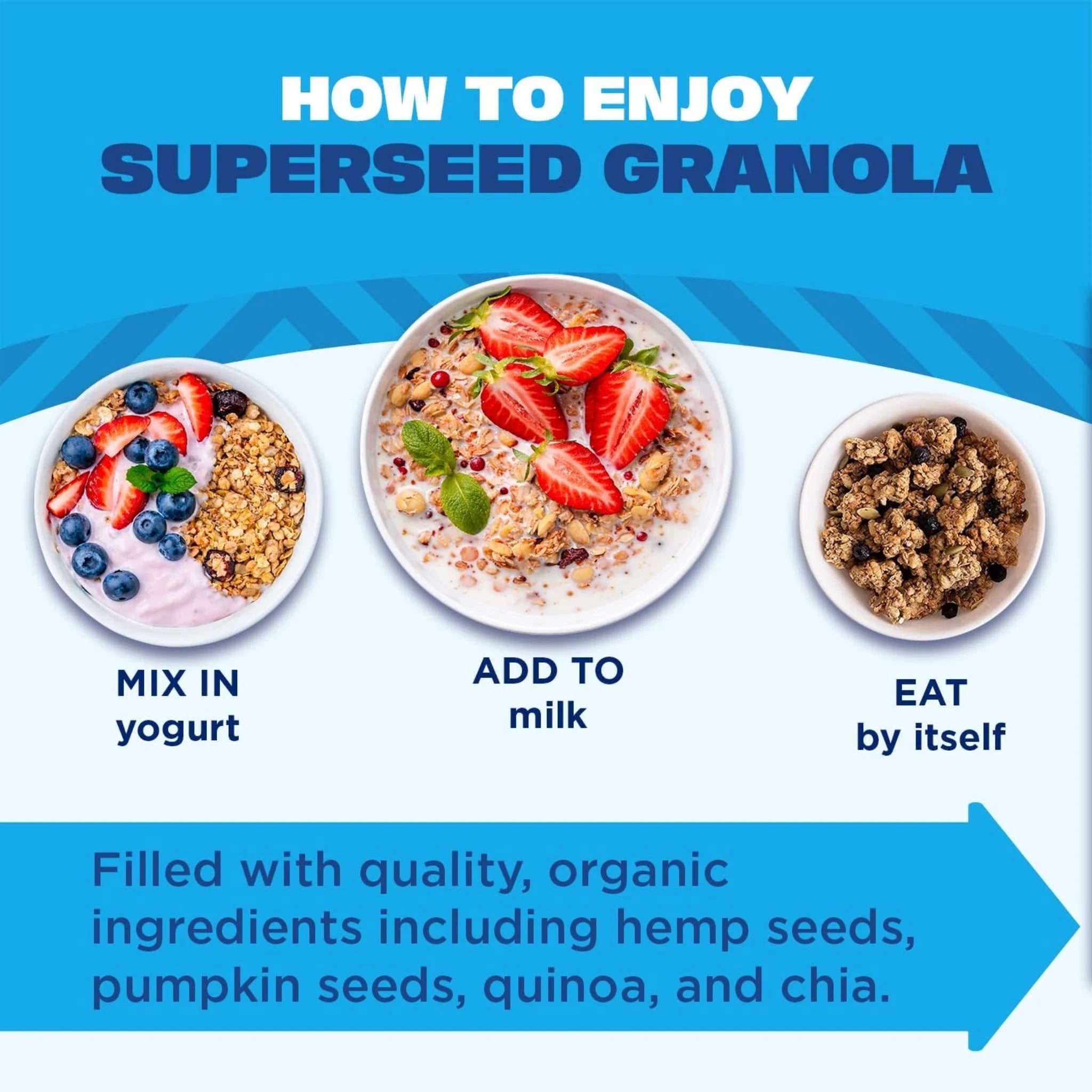 Manitoba Harvest Hemp Yeah! Granola Blueberry 283g