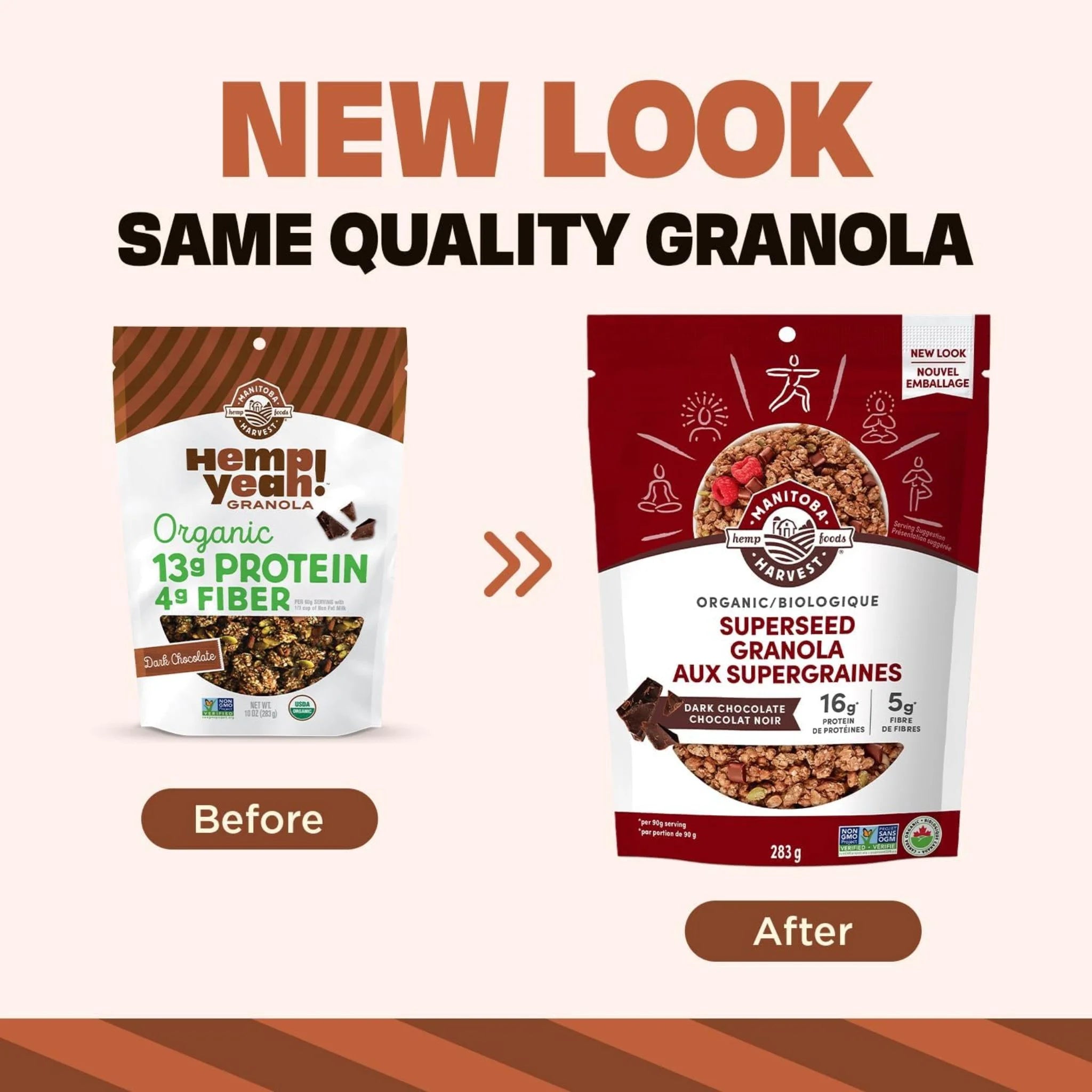 Manitoba Harvest Hemp Yeah! Granola, Dark Chocolate (283g)