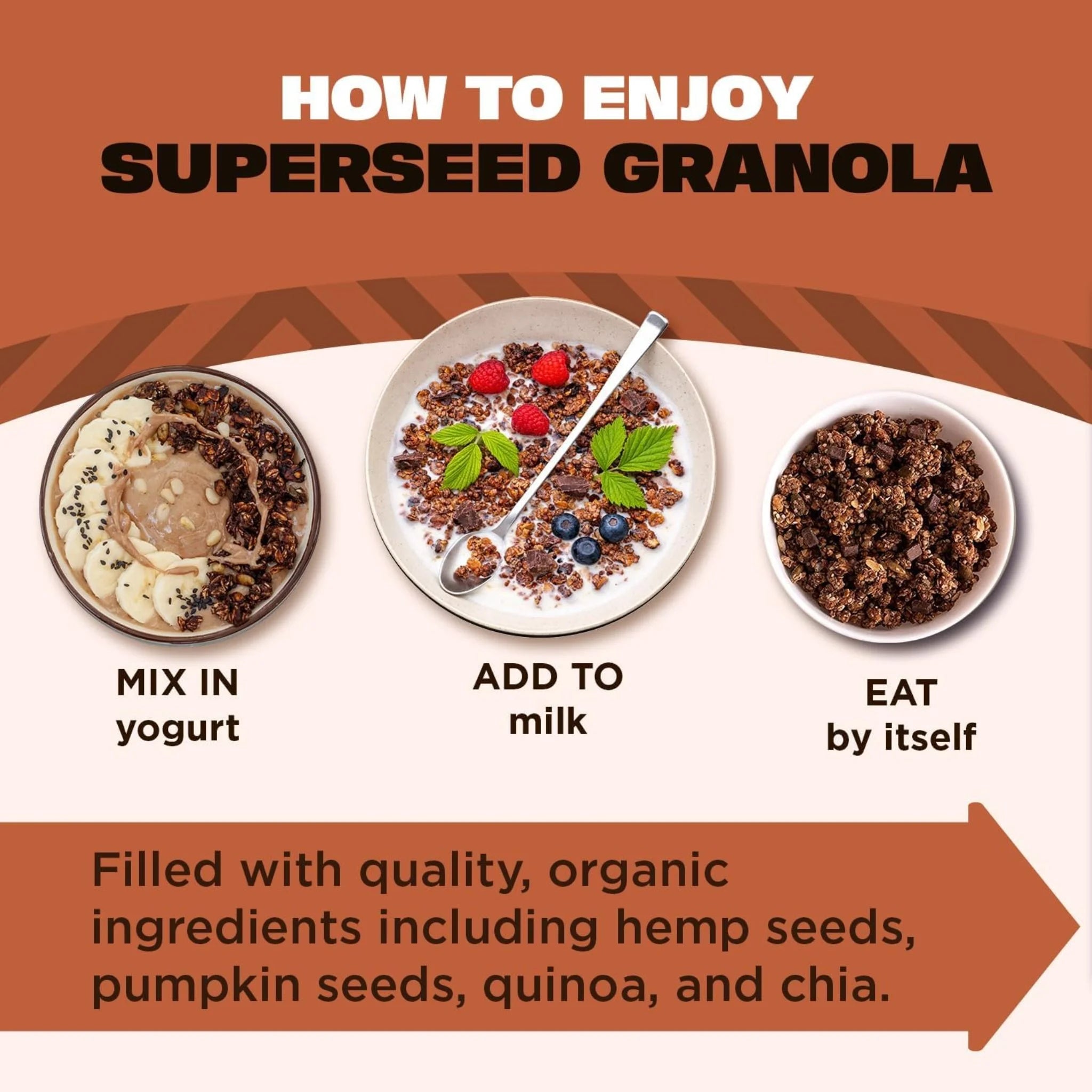 Manitoba Harvest Hemp Yeah! Granola, Dark Chocolate (283g)