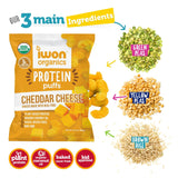 iWon Organics Cheddar Cheese Protein Puffs 42g