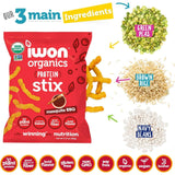 iWon Organics Mesquite BBQ Plant-Based Protein Stix 42g