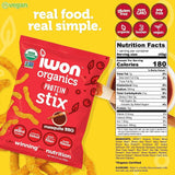 iWon Organics Mesquite BBQ Plant-Based Protein Stix 42g