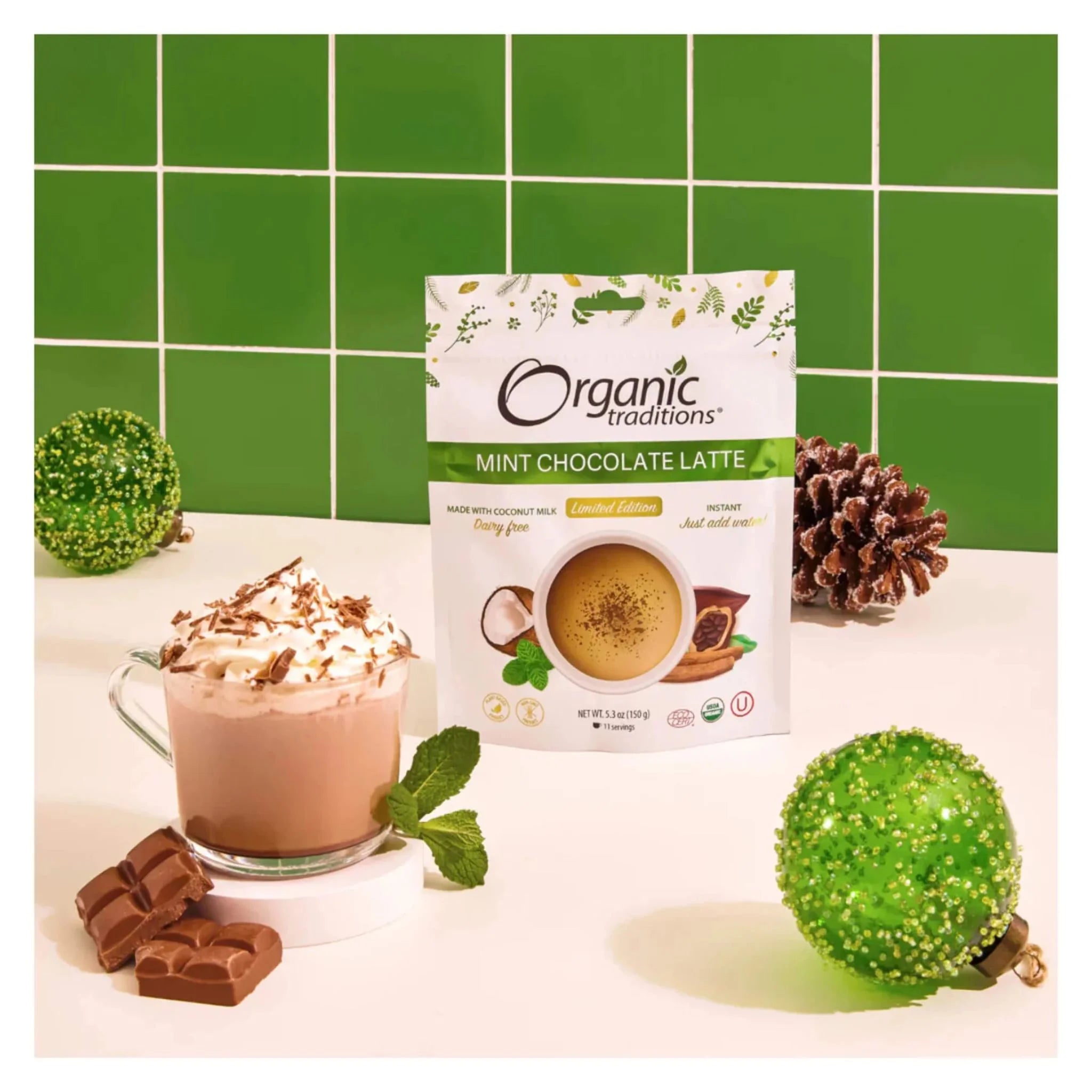 Organic Traditions Mint Chocolate Latte - 150g
