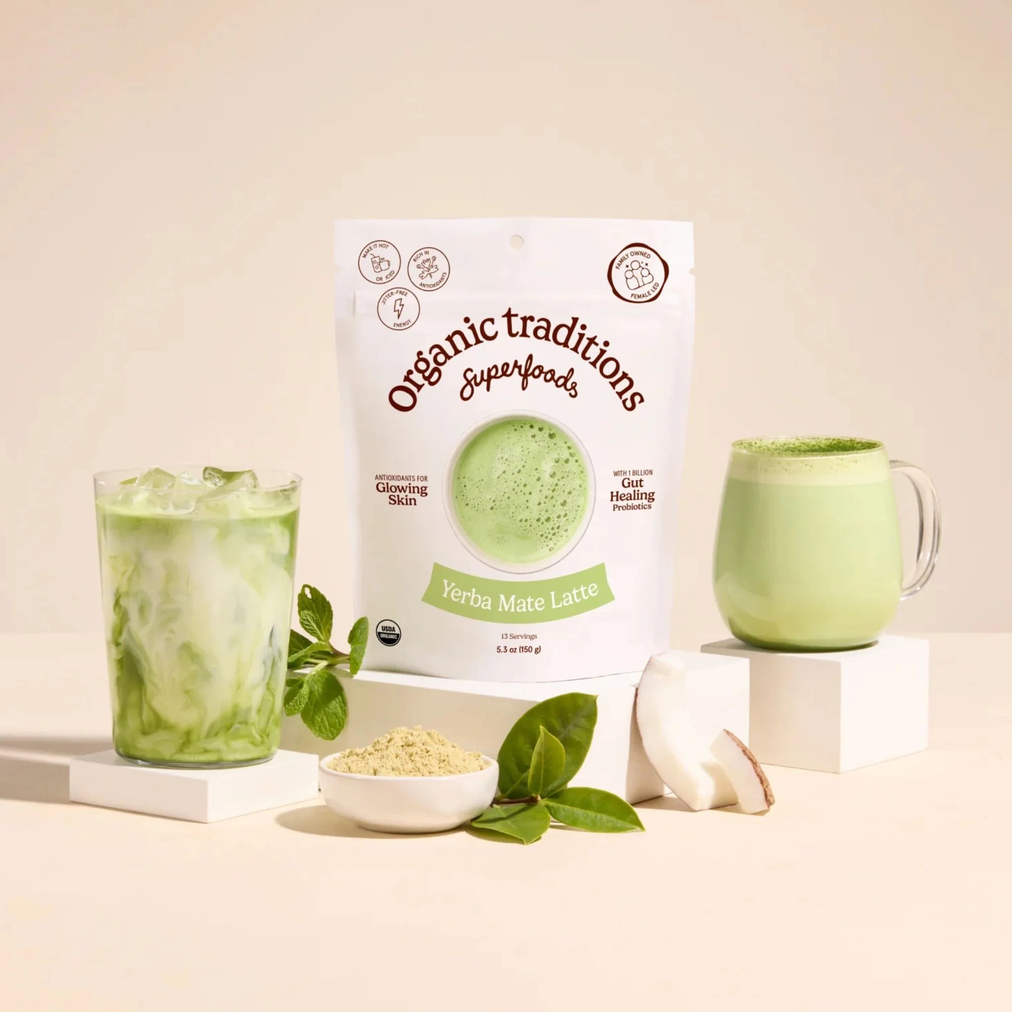 Organic Traditions Yerba Matte Latte 150g