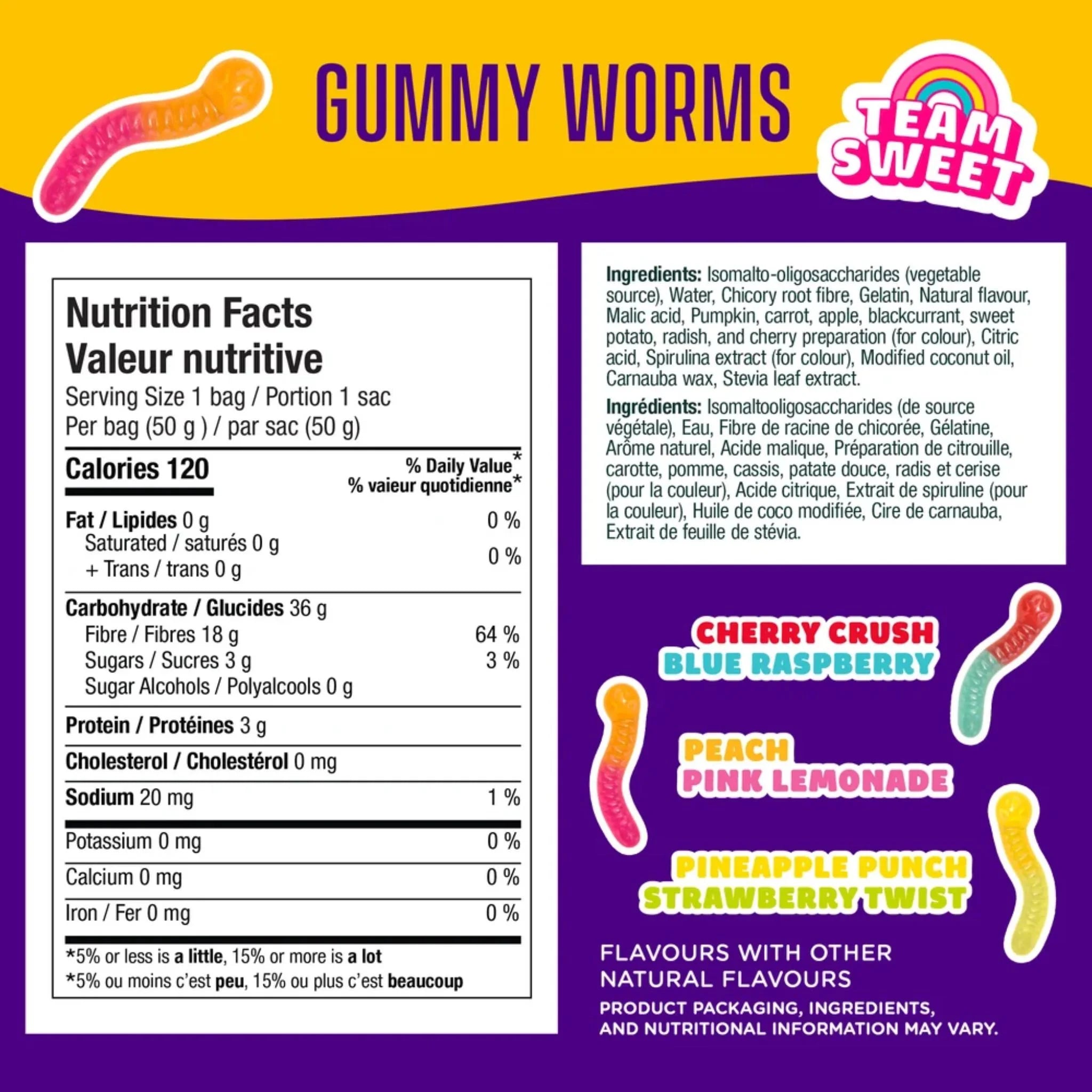 SmartSweets Gummy Worms 50g