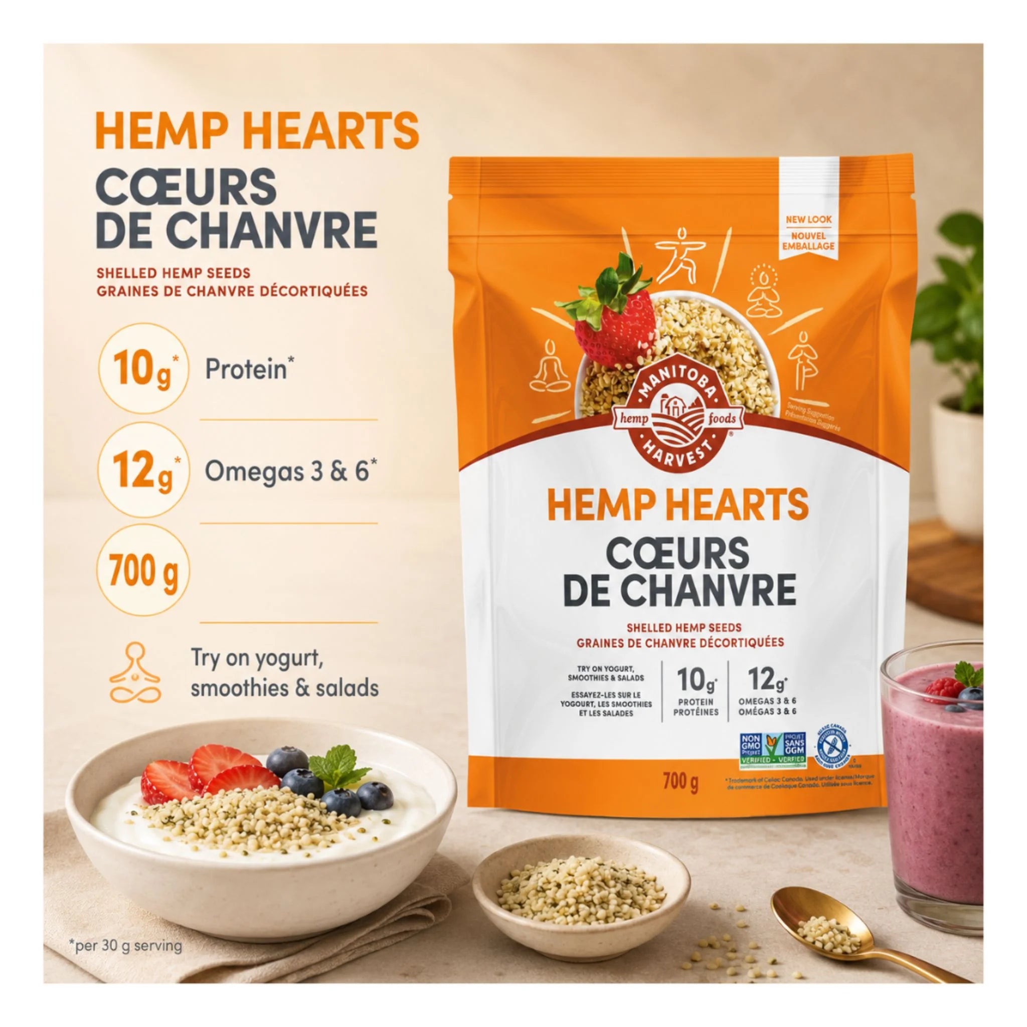 Manitoba Harvest Hemp Hearts 700g