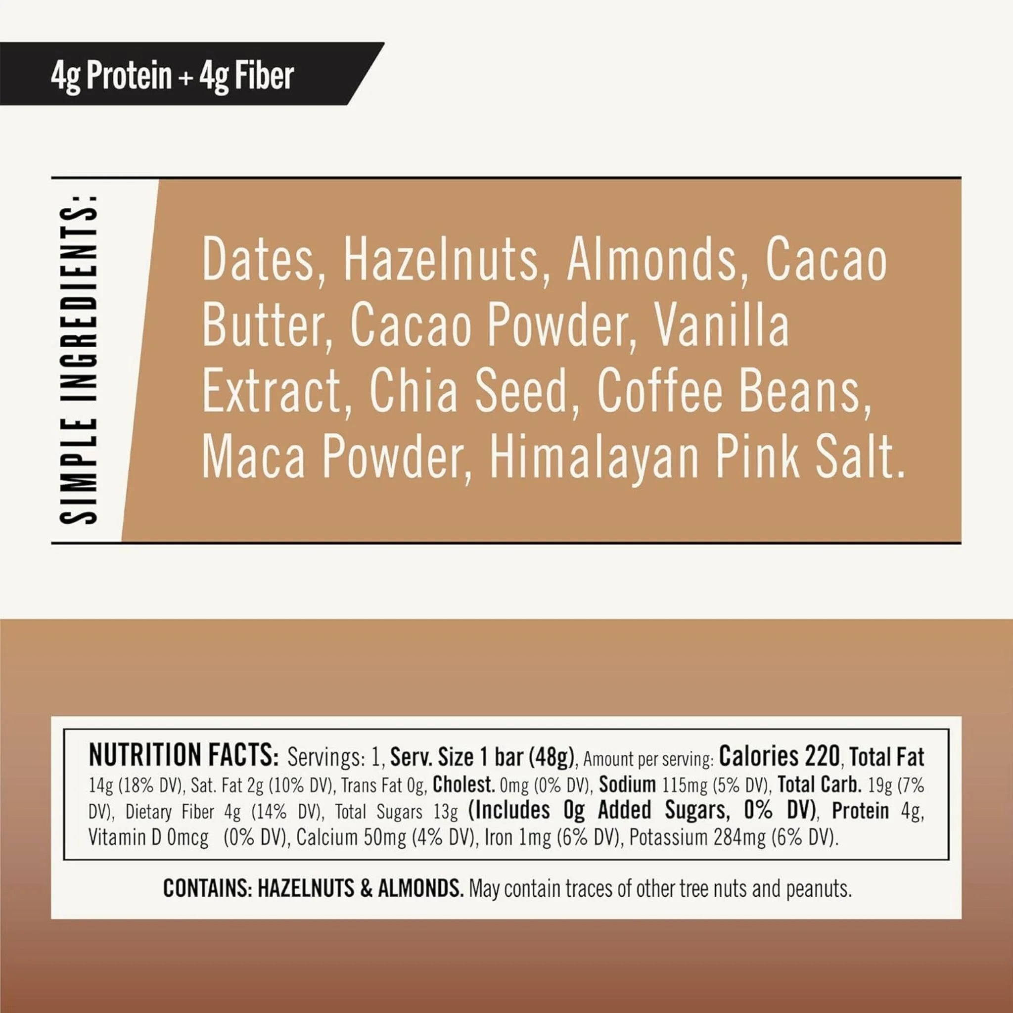 Thunderbird Bar Hazelnut Coffee Maca 48g