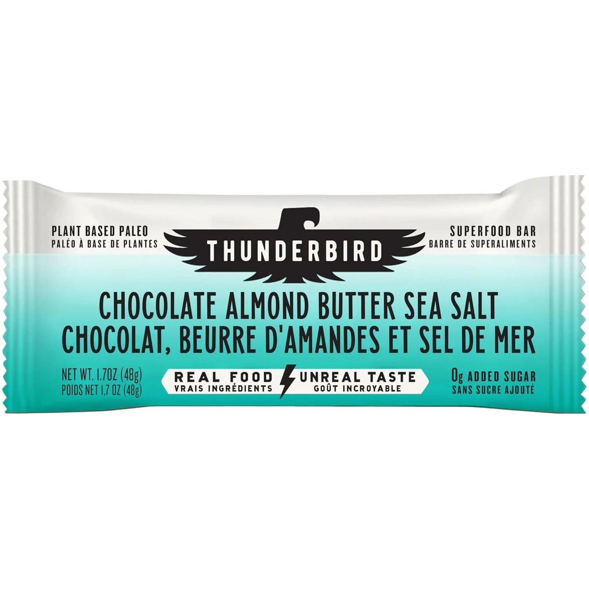 Thunderbird Bar Choc Almond Butter Sea Salt 48g