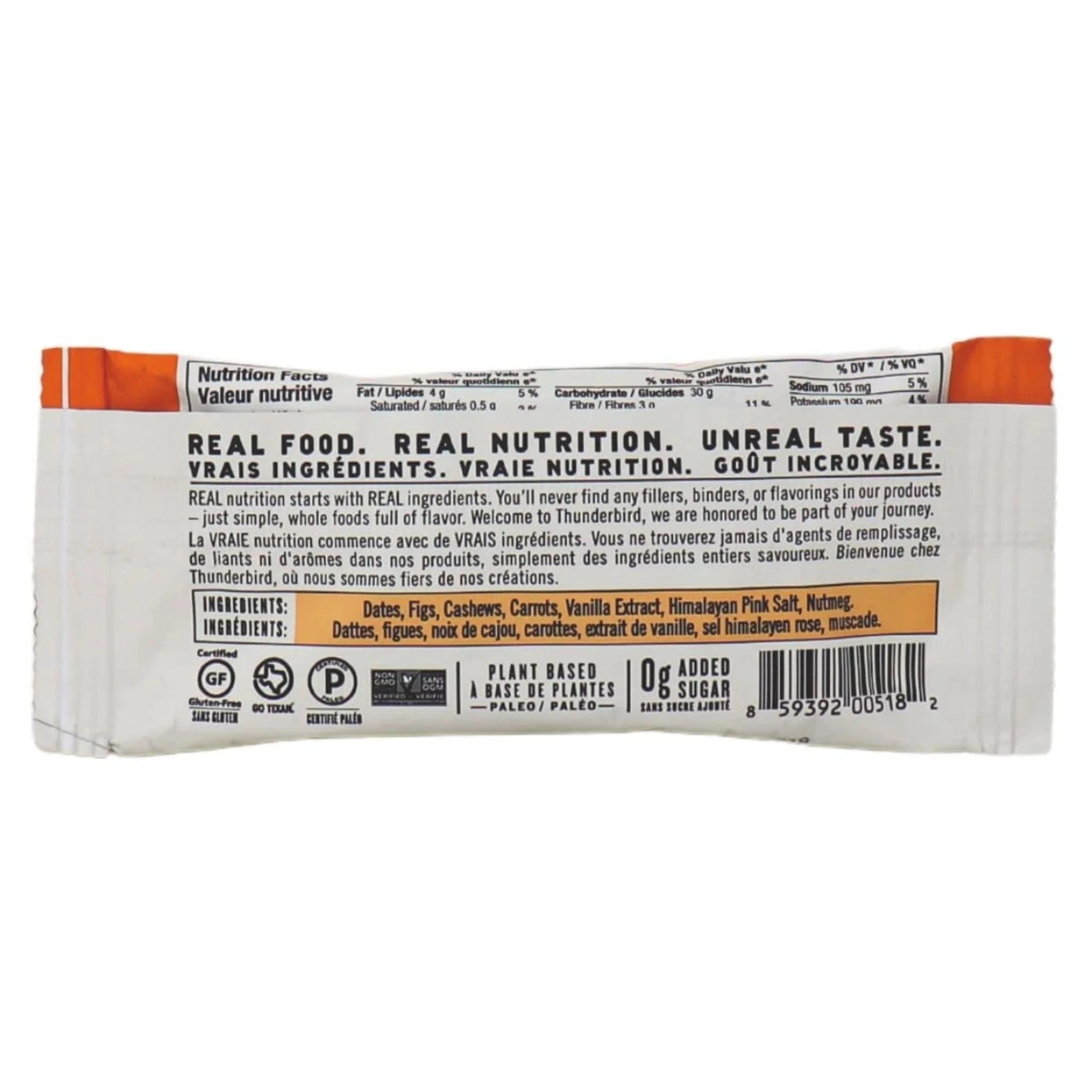 Thunderbird Bar Cashew Fig Carrot 48g