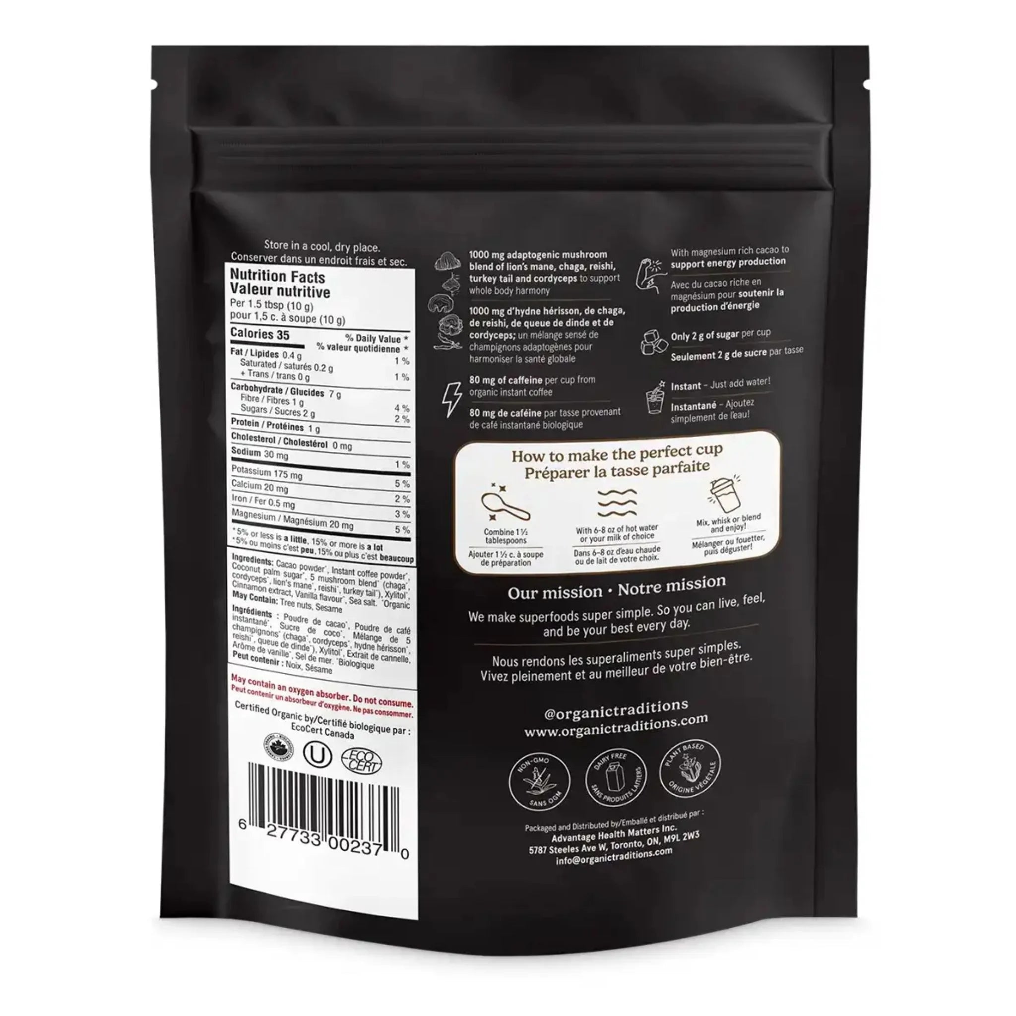 Organic Traditions Mocha Coffee 100g