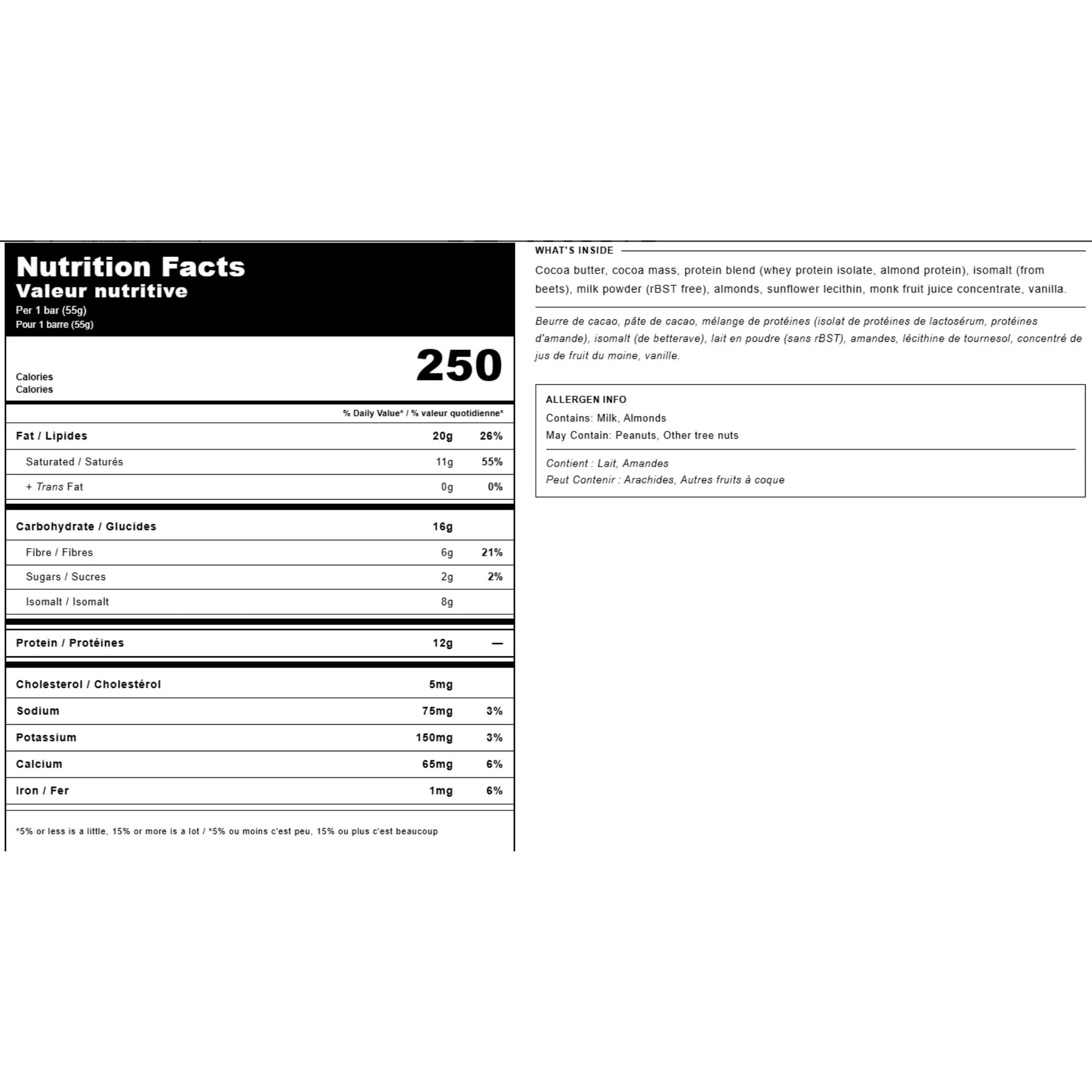 ZoRaw Protein Milk Chocolate Almond 55g