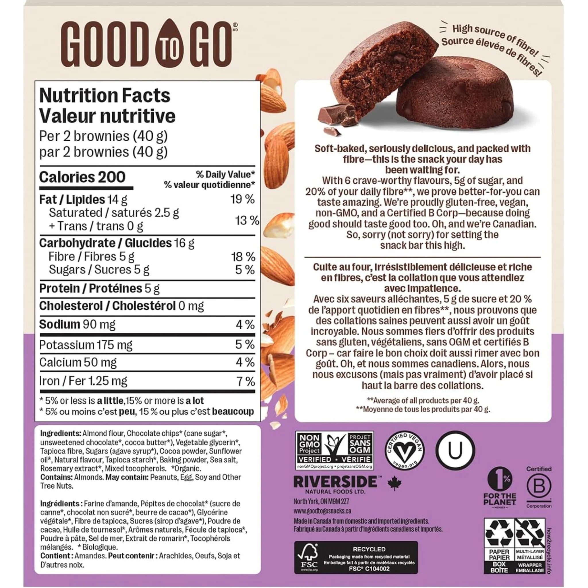 Good To Go Brownies 40g