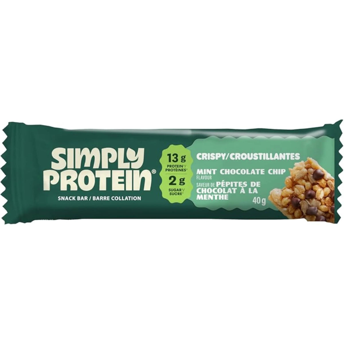 SimplyProtein Bar Mint Chocolate Chip 40g