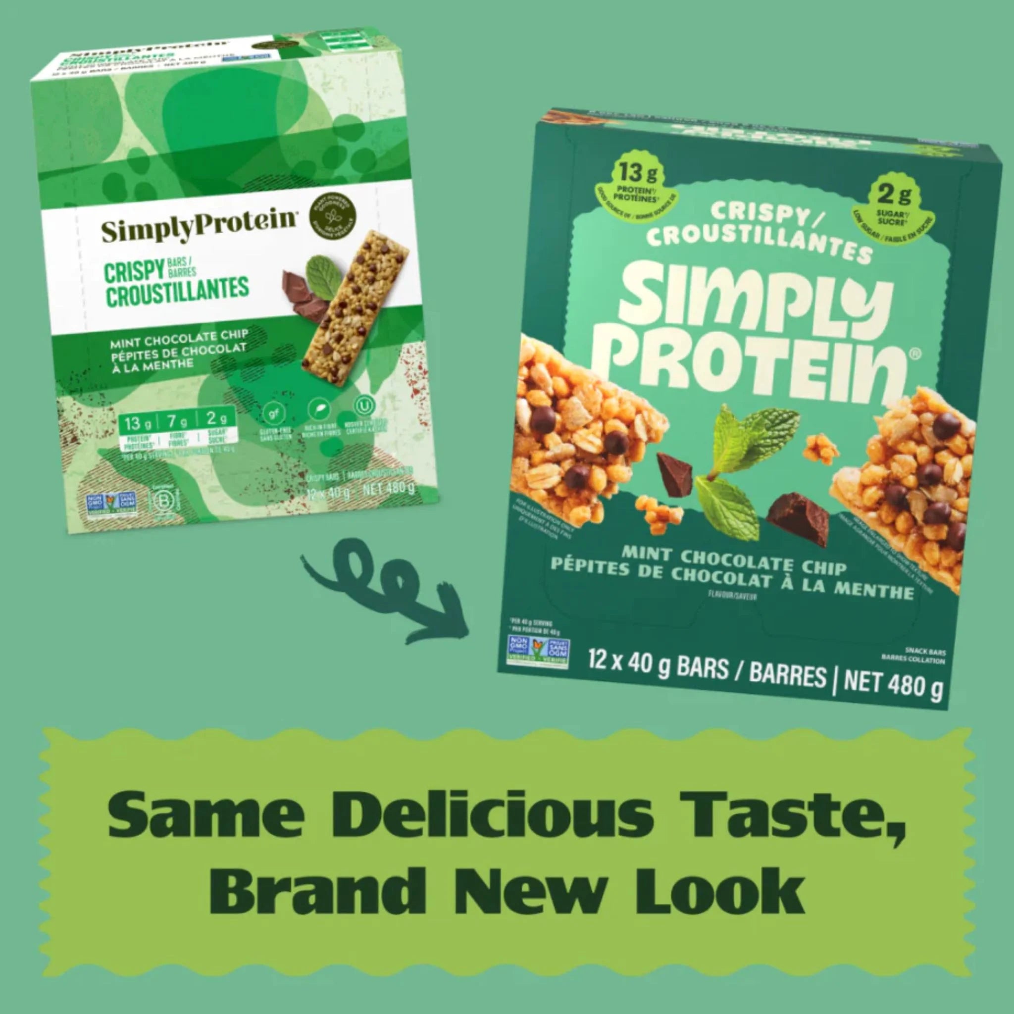 SimplyProtein Bar Mint Chocolate Chip 40g