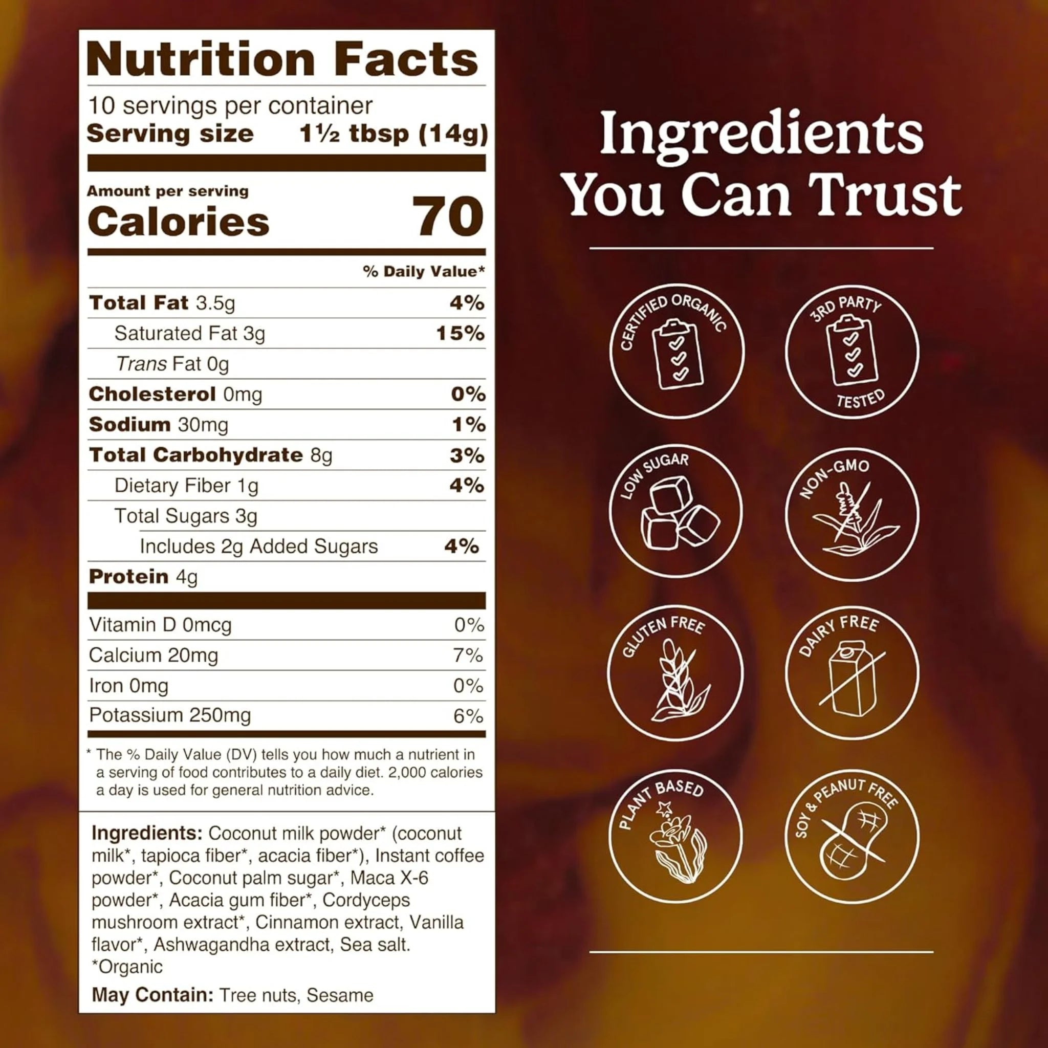 Organic Traditions Endurance Fuel Coffee 140g
