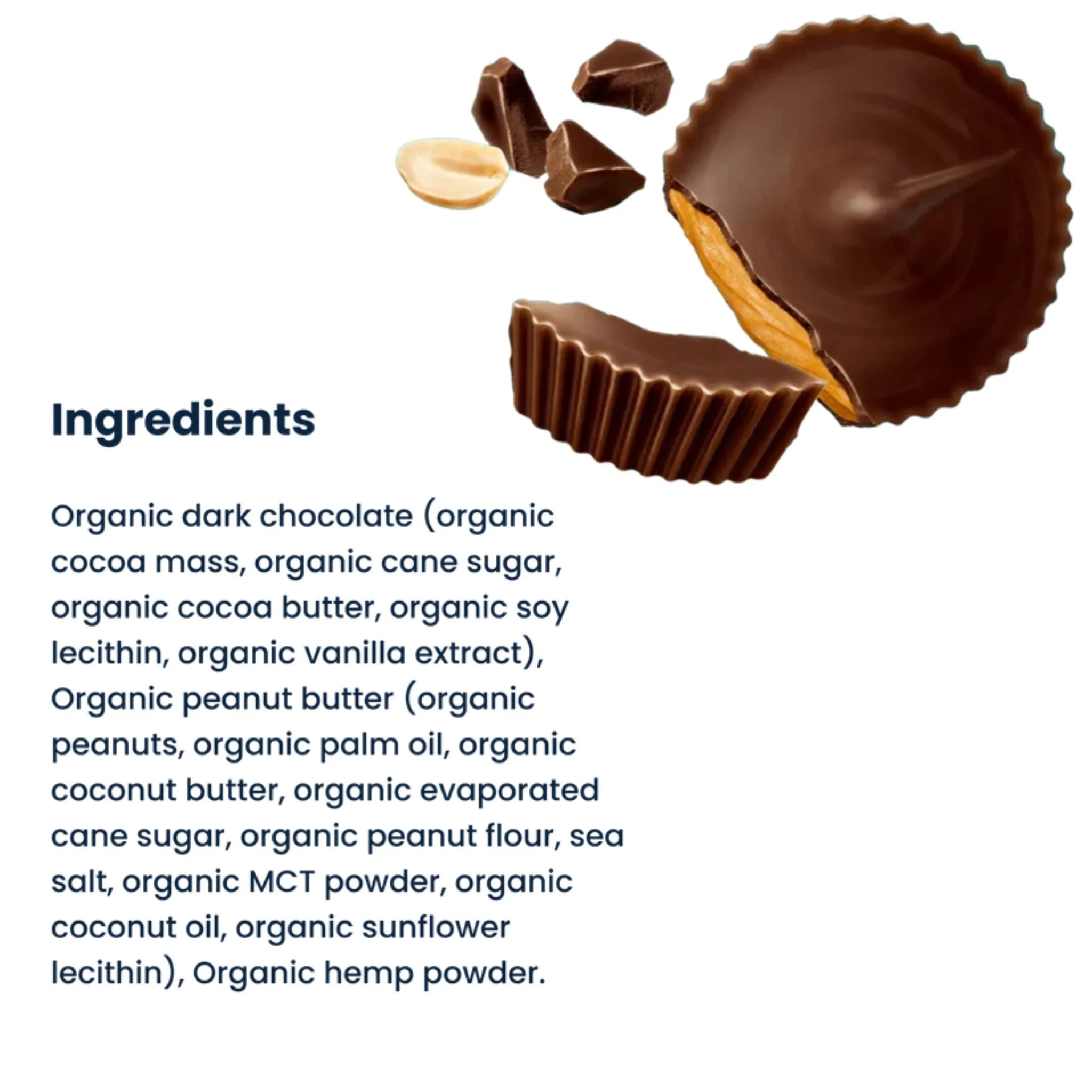Chocxo Dark Chocolate Peanut Butter Cups 98g