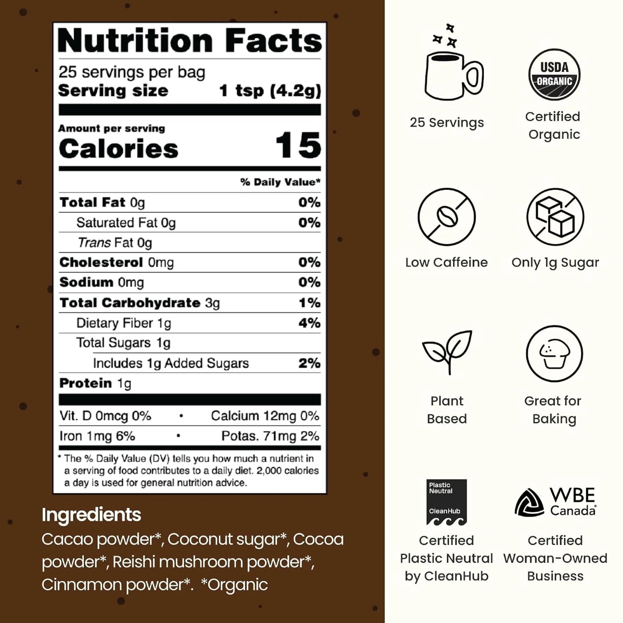 Blume Reishi Hot Cacao Blend 125g