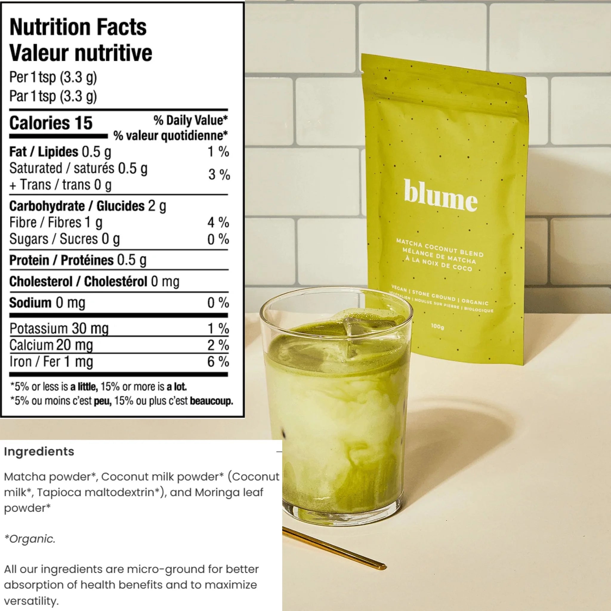 Blume Matcha Coconut Blend 100g