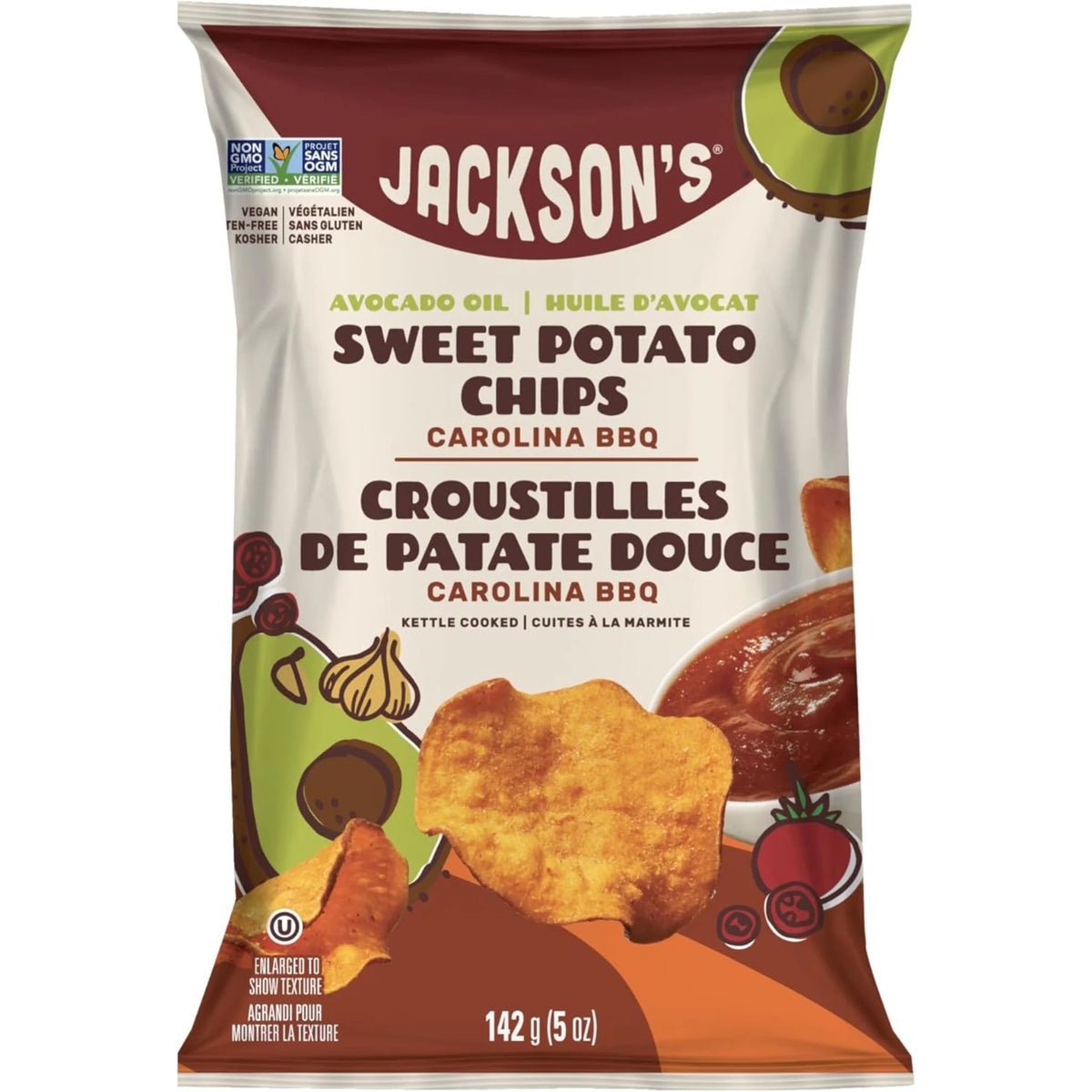 Jackson's Sweet Potato Chips Carolina BBQ 142g