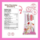 Love Good Fats Chewy Nutty White Chocolate Strawberry 4 Bars