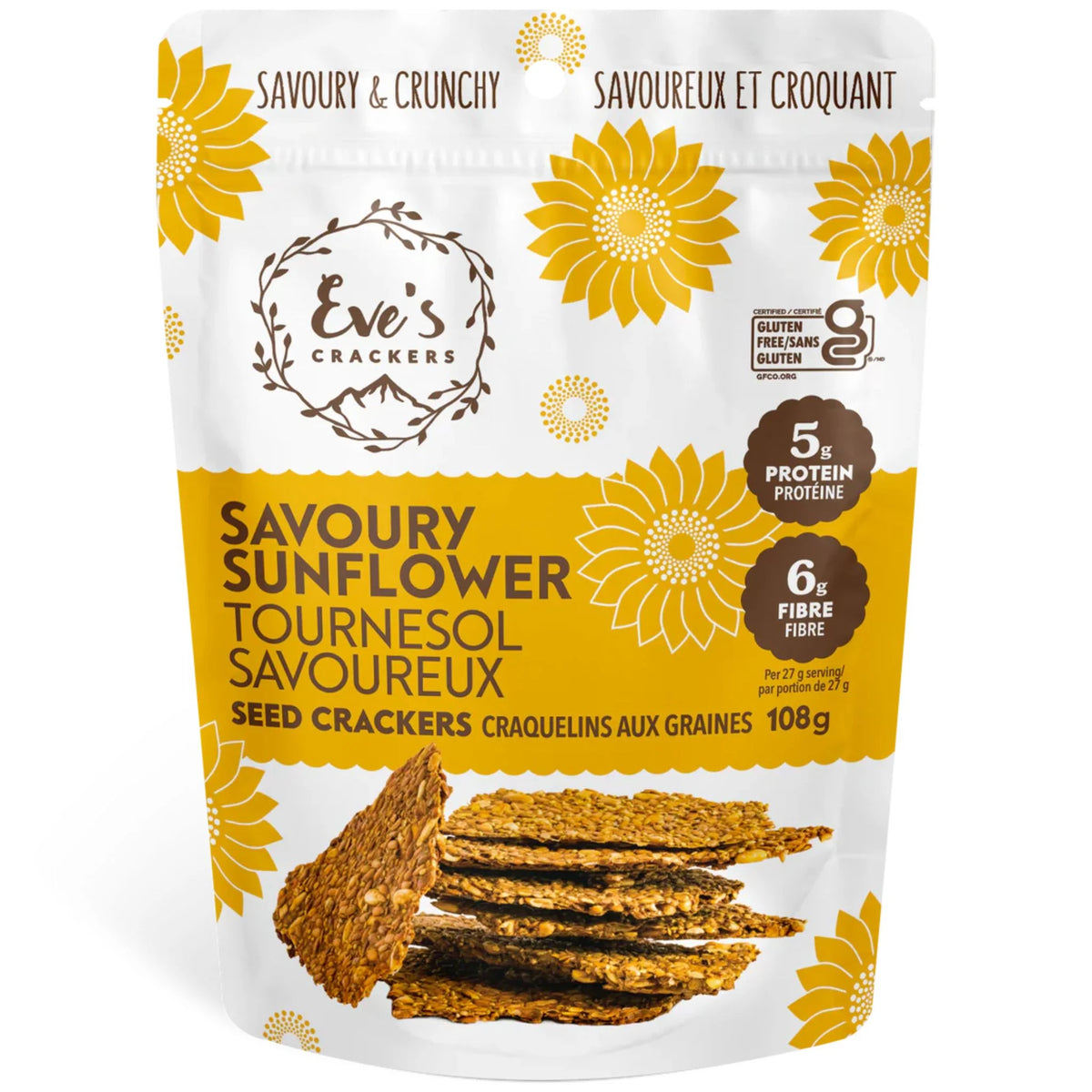 Eve's Crackers Savoury Sunflower 108g