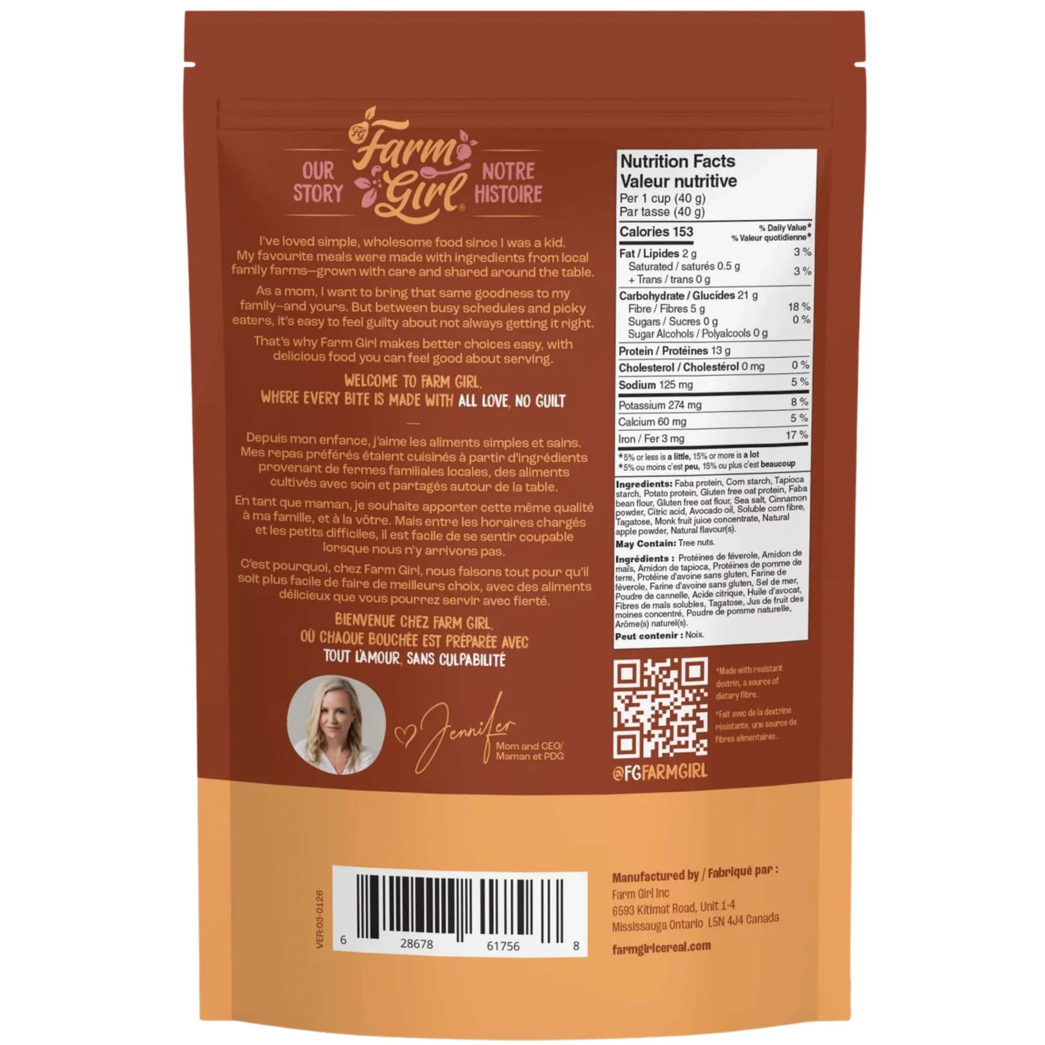 Farm Girl Cinnamon Crisps Keto Vegan Cereal 280g