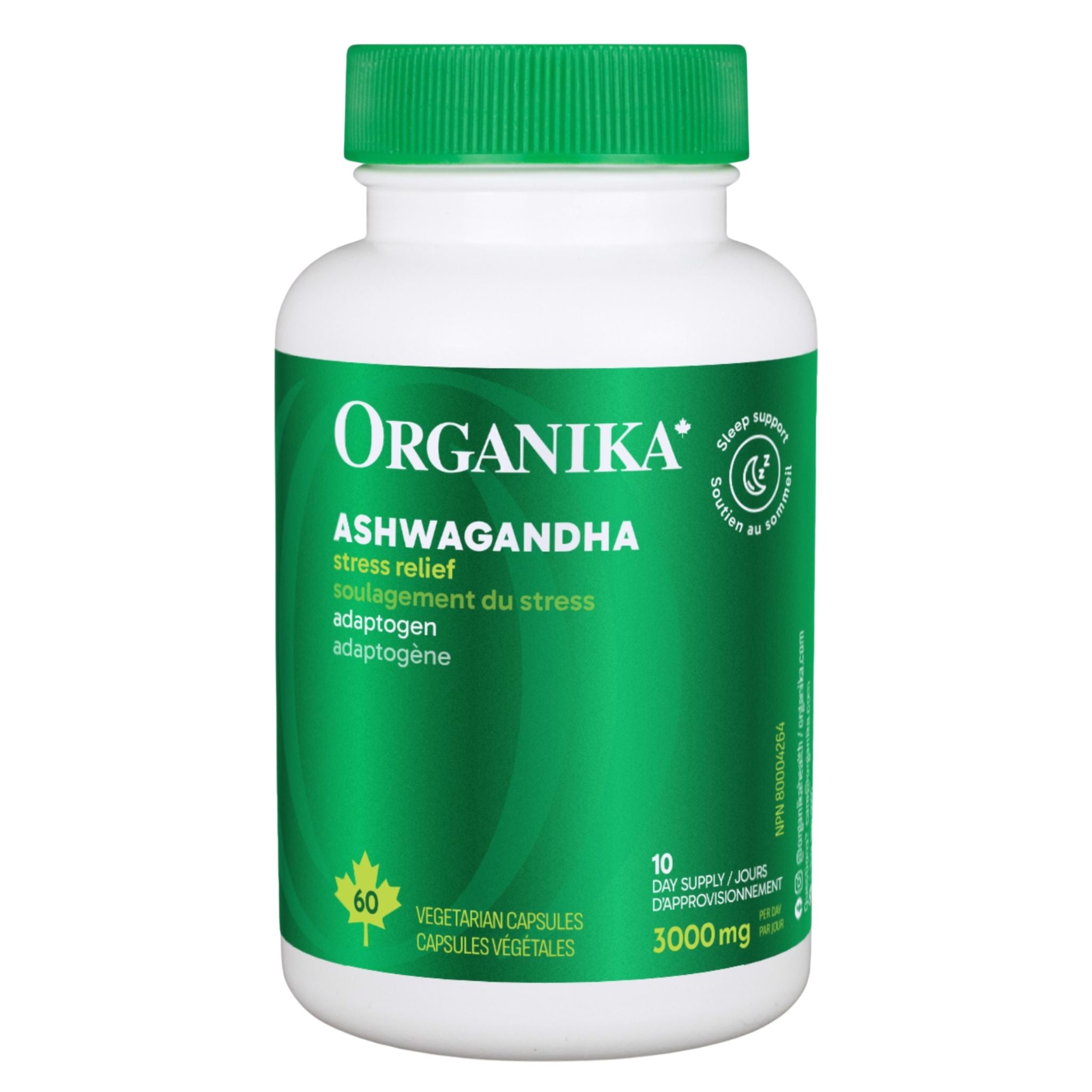 Organika Ashwagandha 500mg 60 Vegan Capsules - Nature's Source Inc