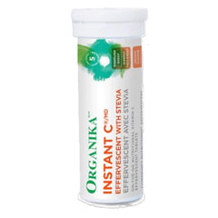 Organika Instant-C Effervescent Orange 10 Tablets - Supports Immune Health, Possess Antioxidant Property, Helps in Wound Healing