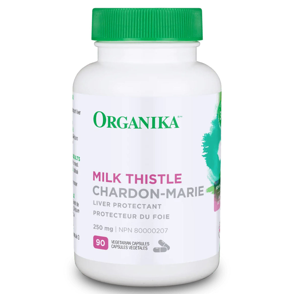 Organika Milk Thistle 250mg 90 Vegetarian Capsules