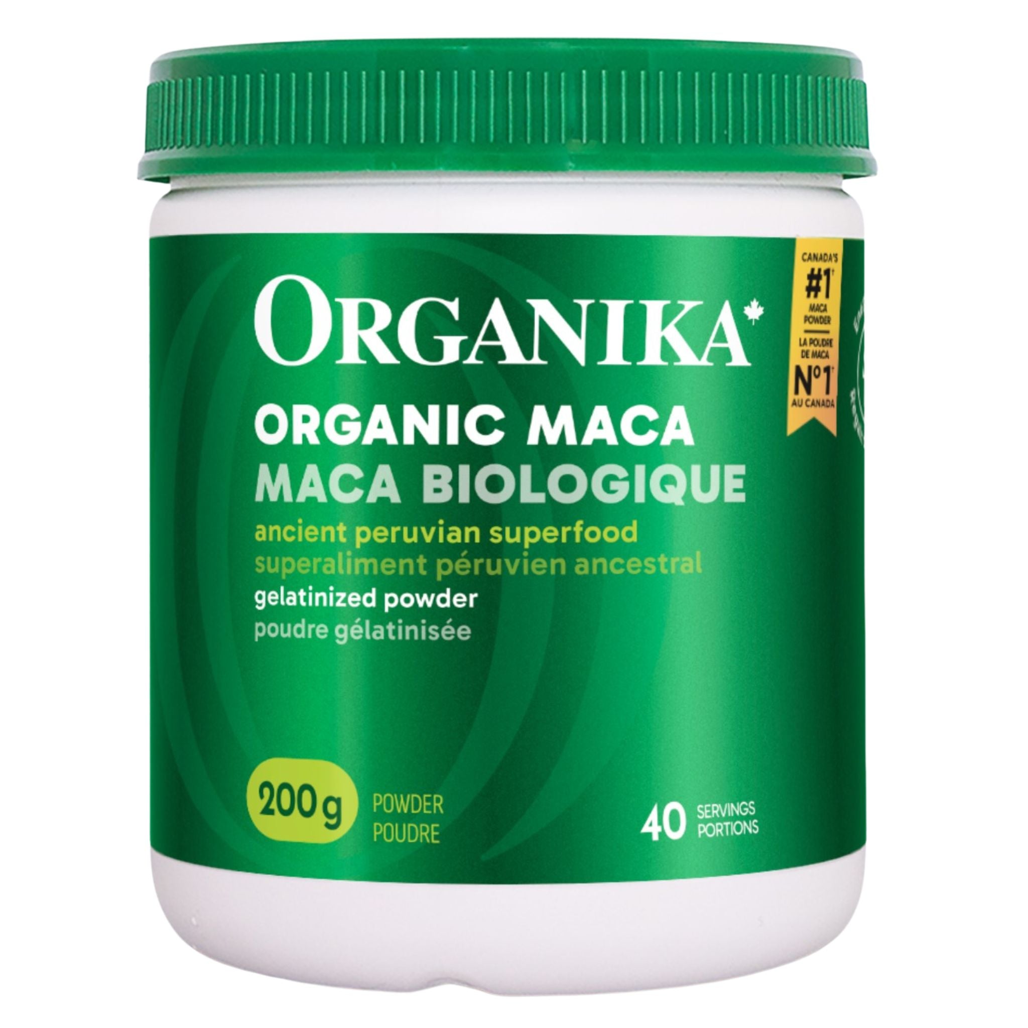 Organika Maca Organic Gelatinized 200g - Nature's Source Inc
