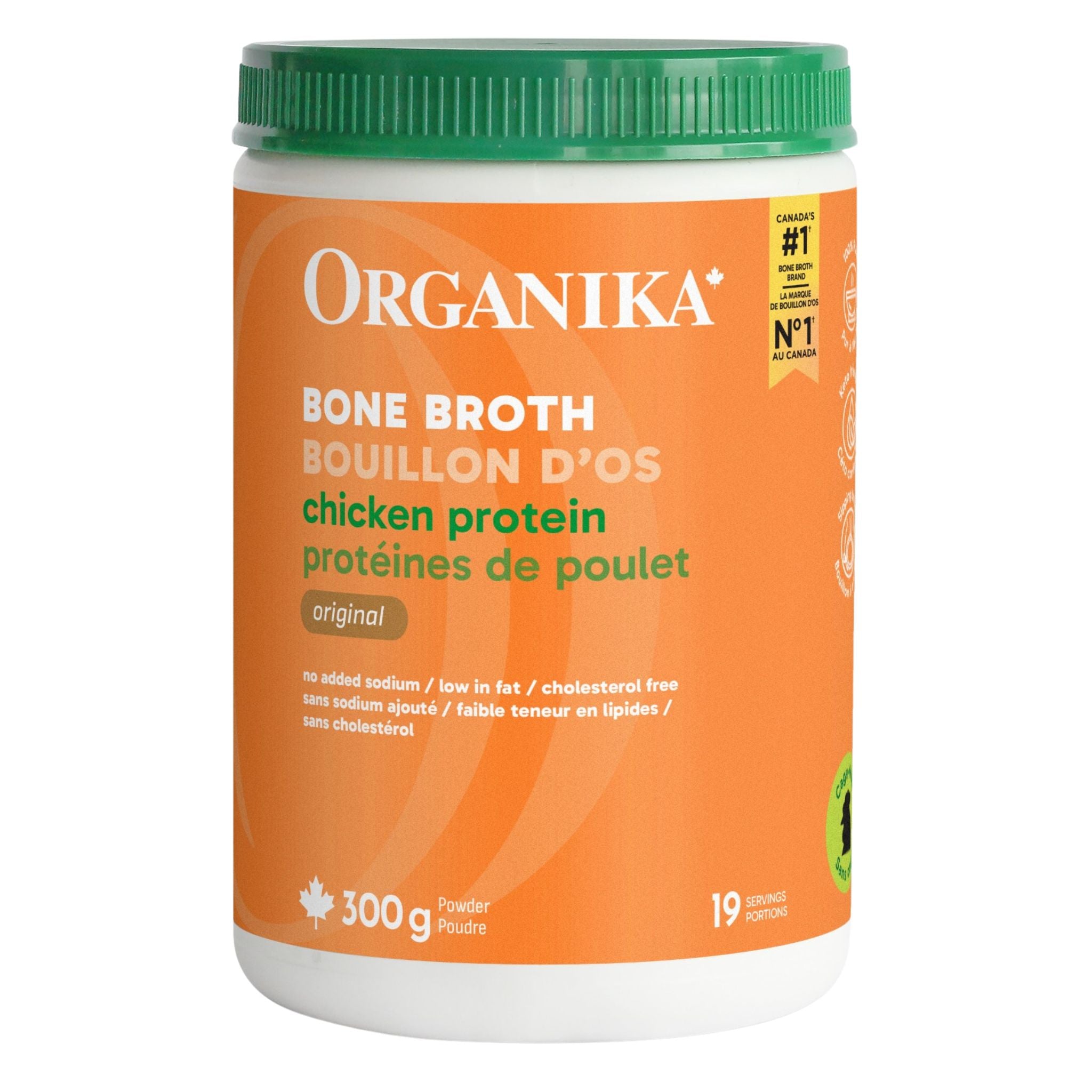 Organika Chicken Bone Broth Original 300g - Nature's Source Inc