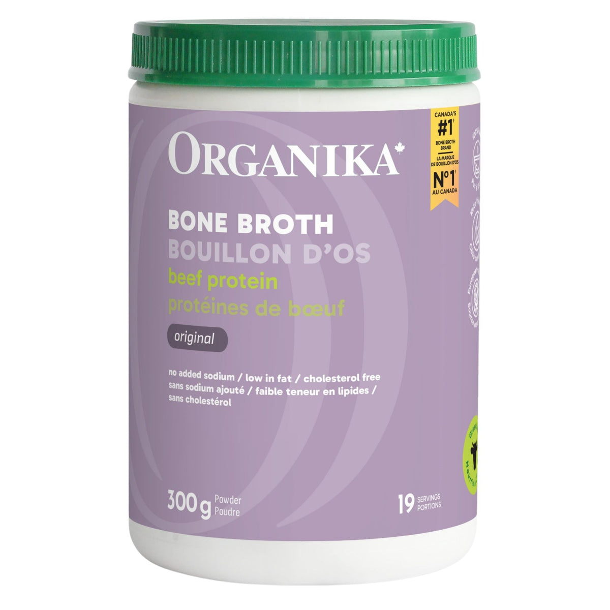 Organika Beef Bone Broth Protein Powder - 300g - Nature's Source Inc