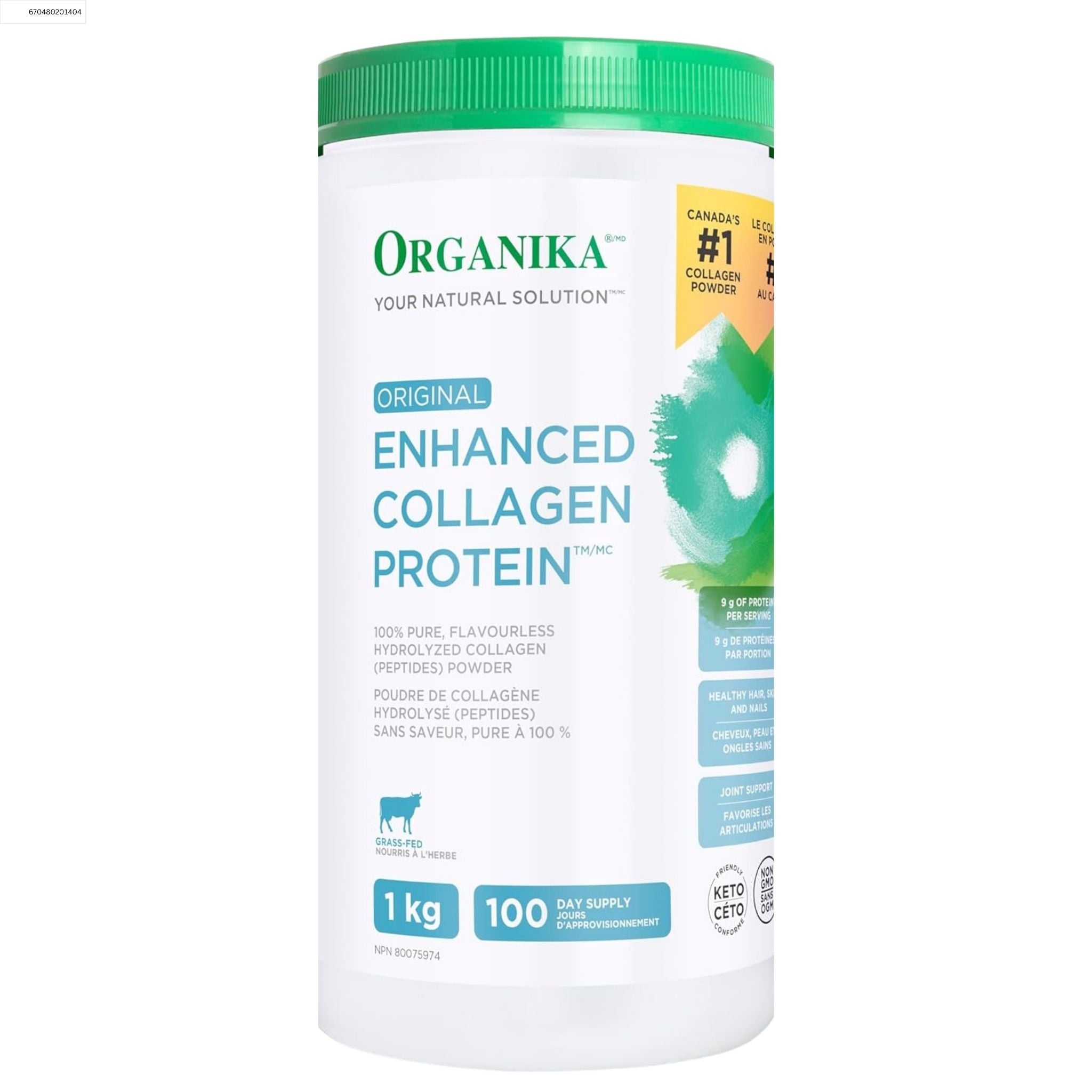 Organika Enhanced Collagen 1kg - Nature's Source Inc
