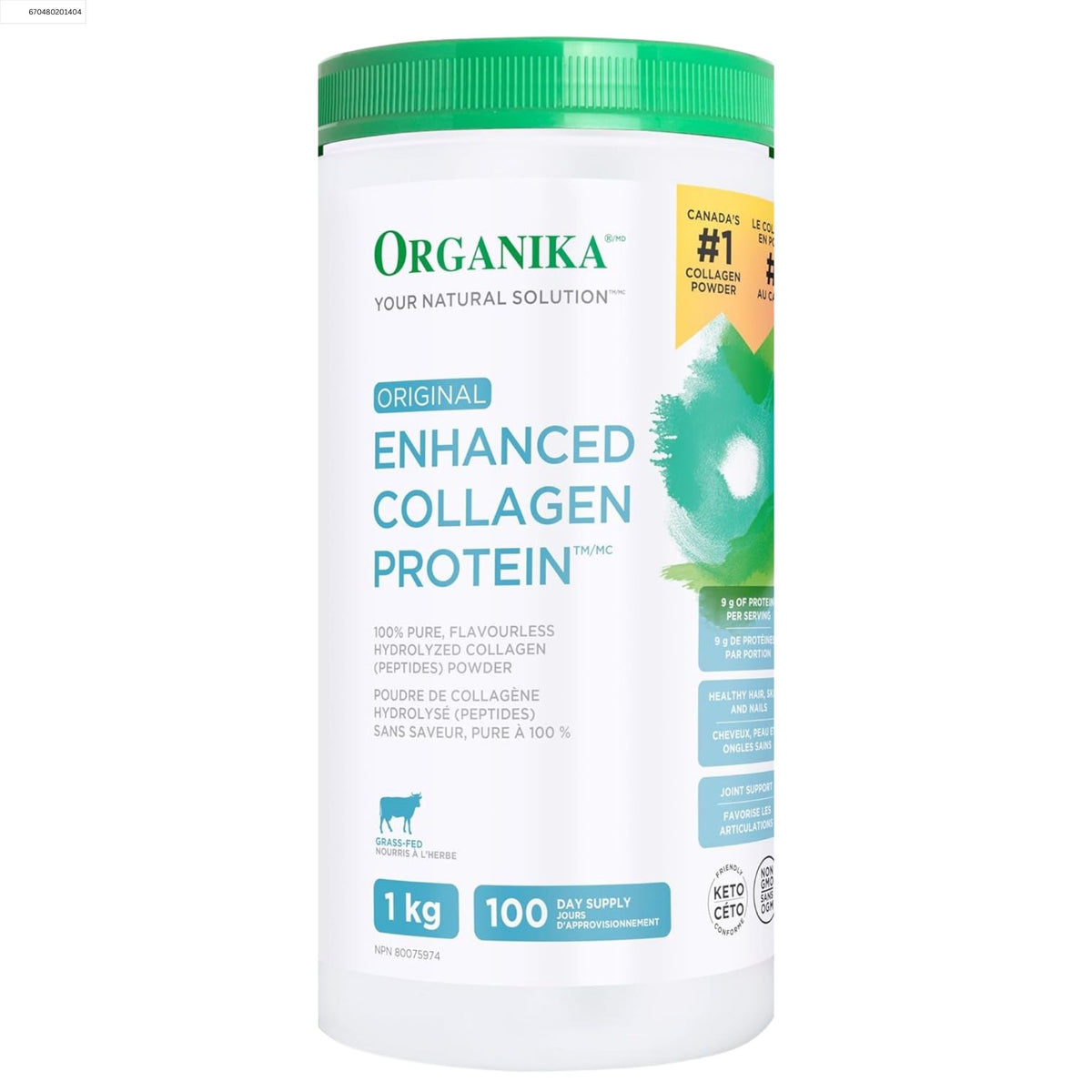 Organika Enhanced Collagen 1kg - Nature's Source Inc