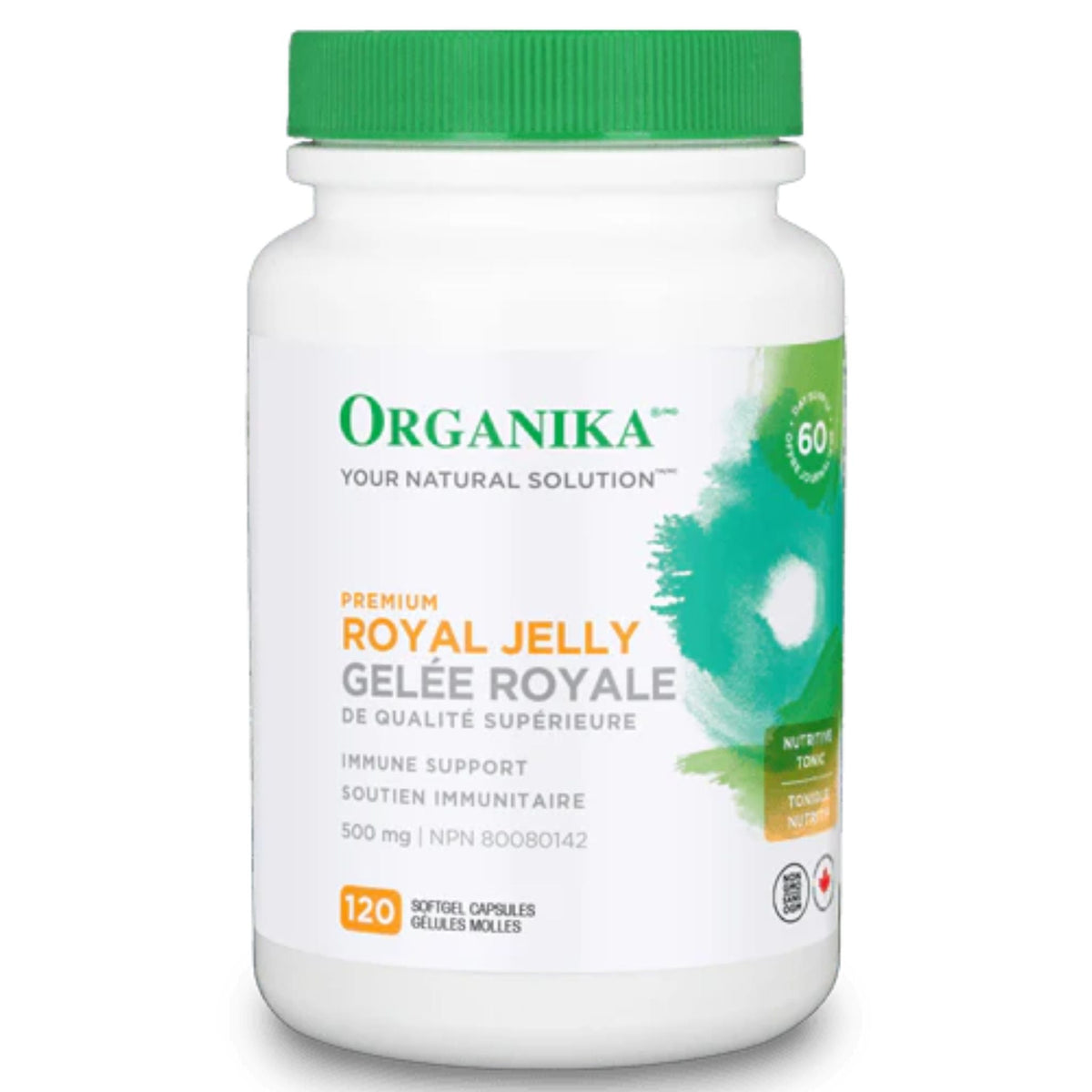 Organika Royal Jelly Premium 500mg 120 Softgel Capsules - Nature's Source Inc