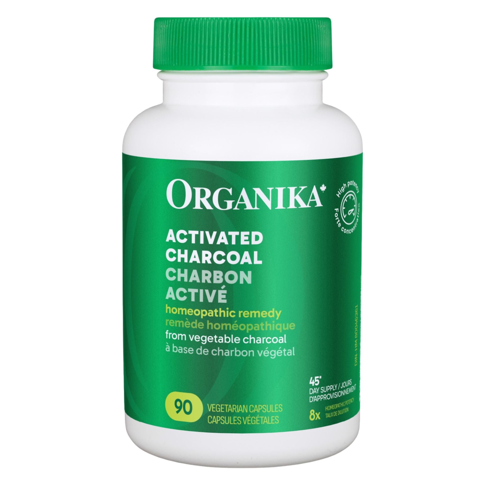 Organika Activated Charcoal 90vcaps - Nature's Source Inc