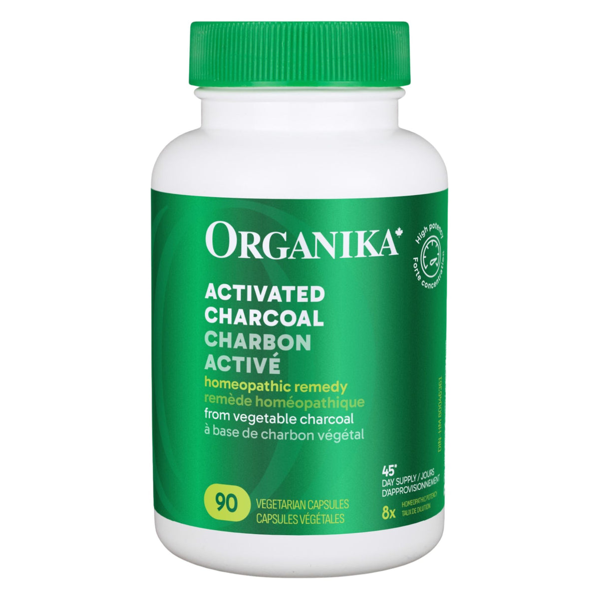 Organika Activated Charcoal 90vcaps - Nature's Source Inc