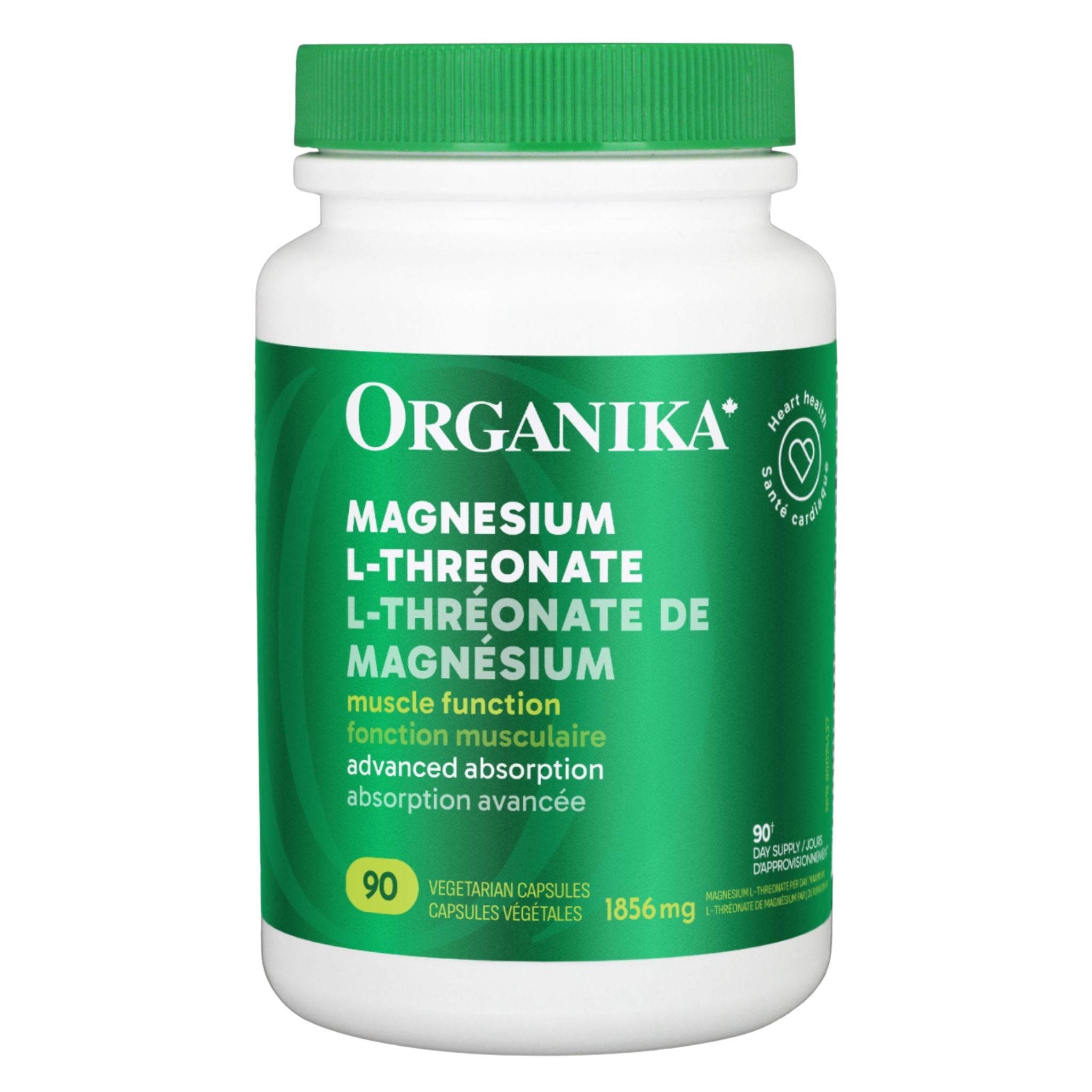 Organika Magnesium L - Threonate 90 Vegetarian Capsules - Nature's Source Inc
