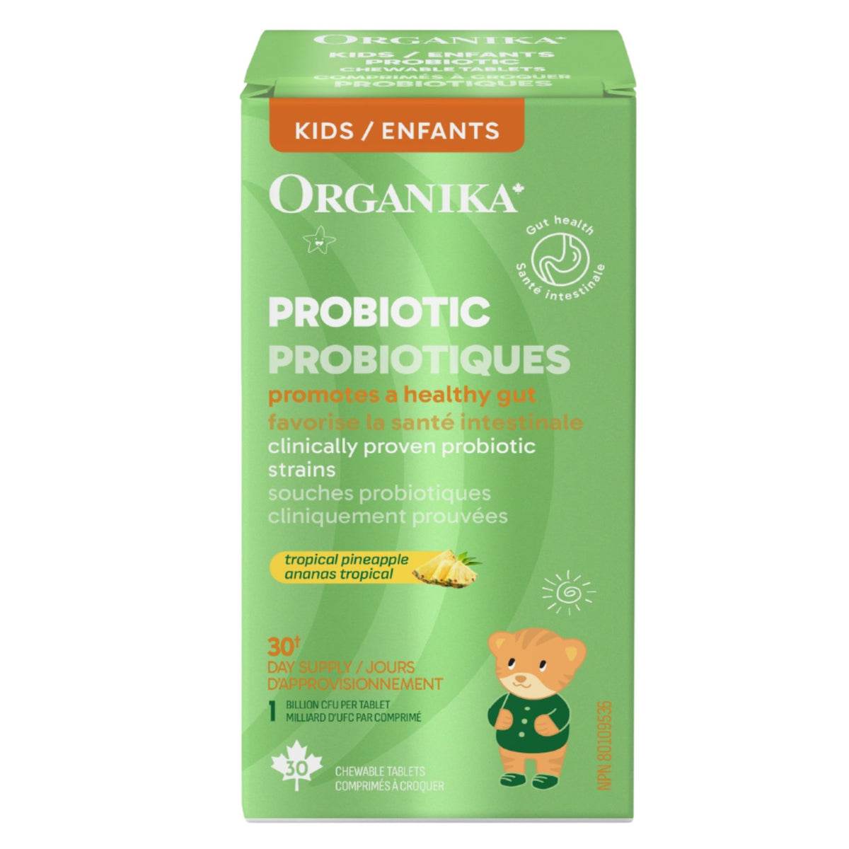 Organika Kids Probiotic 1 Billion CFU 30 Chewable Tablets - Nature's Source Inc