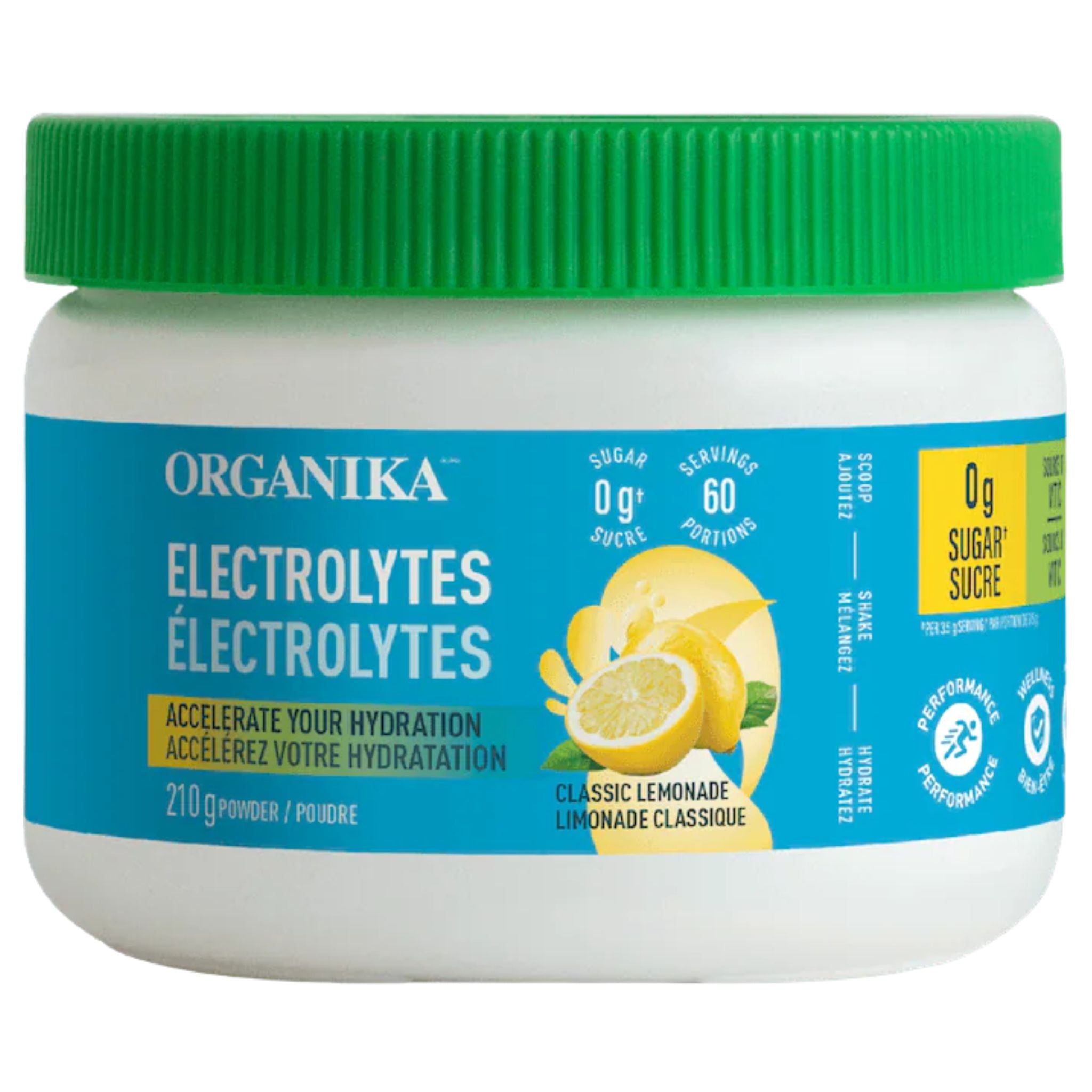 Organika Electrolytes Classic Lemonade 210g - Nature's Source Inc