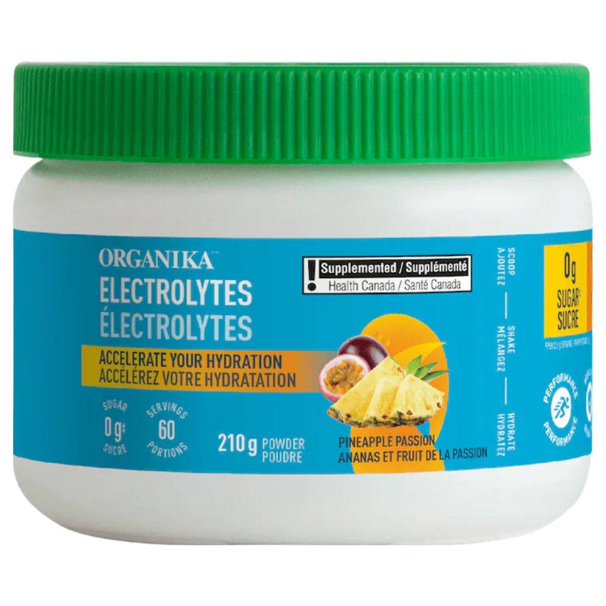Organika Electrolytes Pineapple Passion 210g - Nature's Source Inc