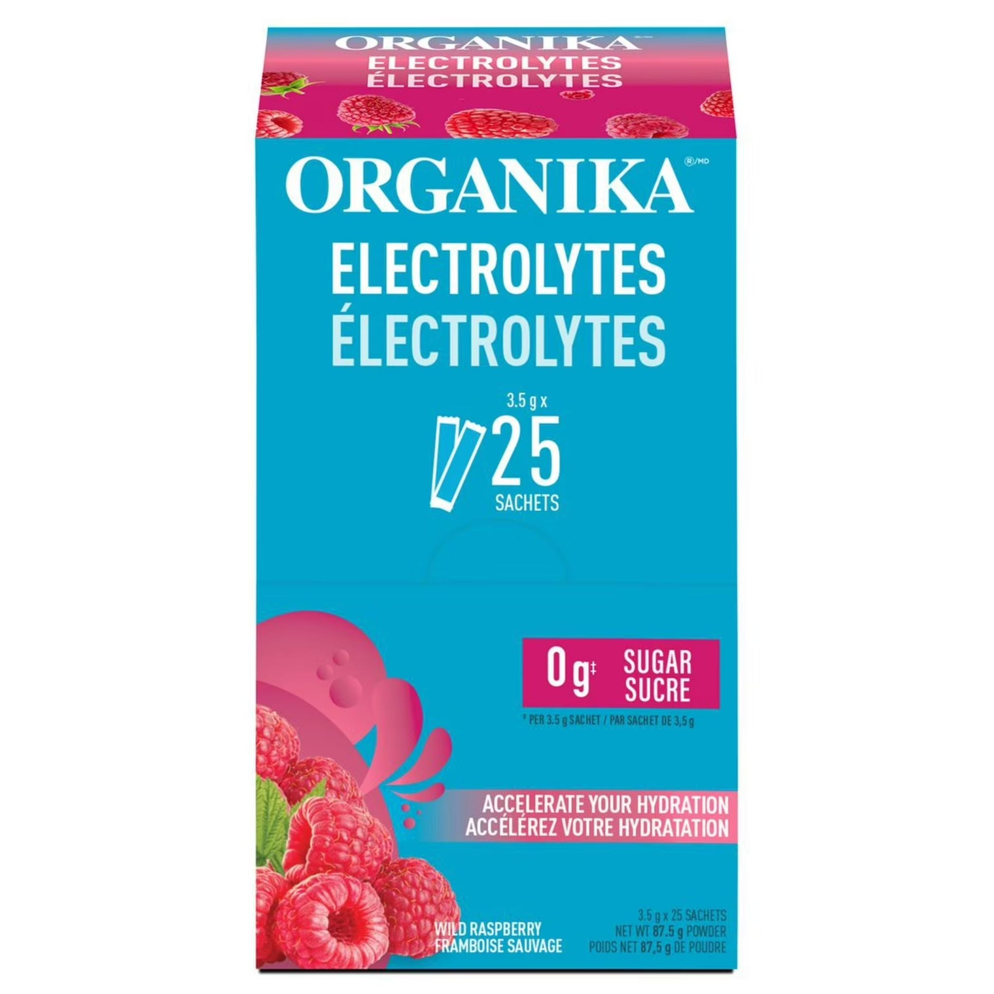 Organika Ele Sachetsrolytes Wild Raspberry 25 Sachets