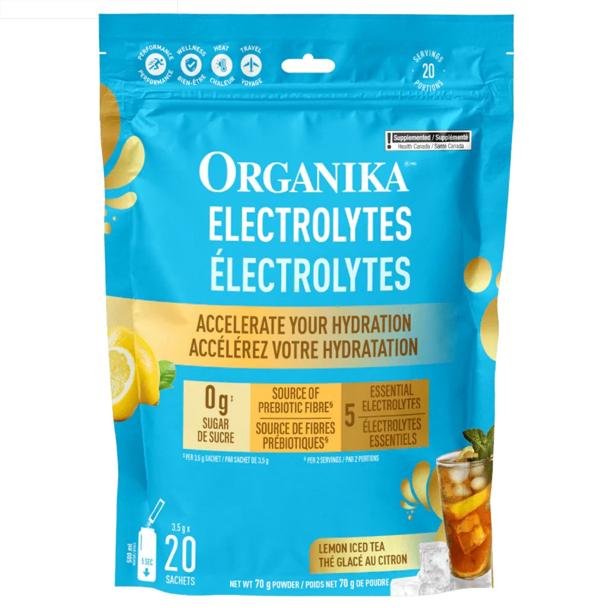 Organika Ele Sachetsrolyte Sachets - Nature's Source Inc