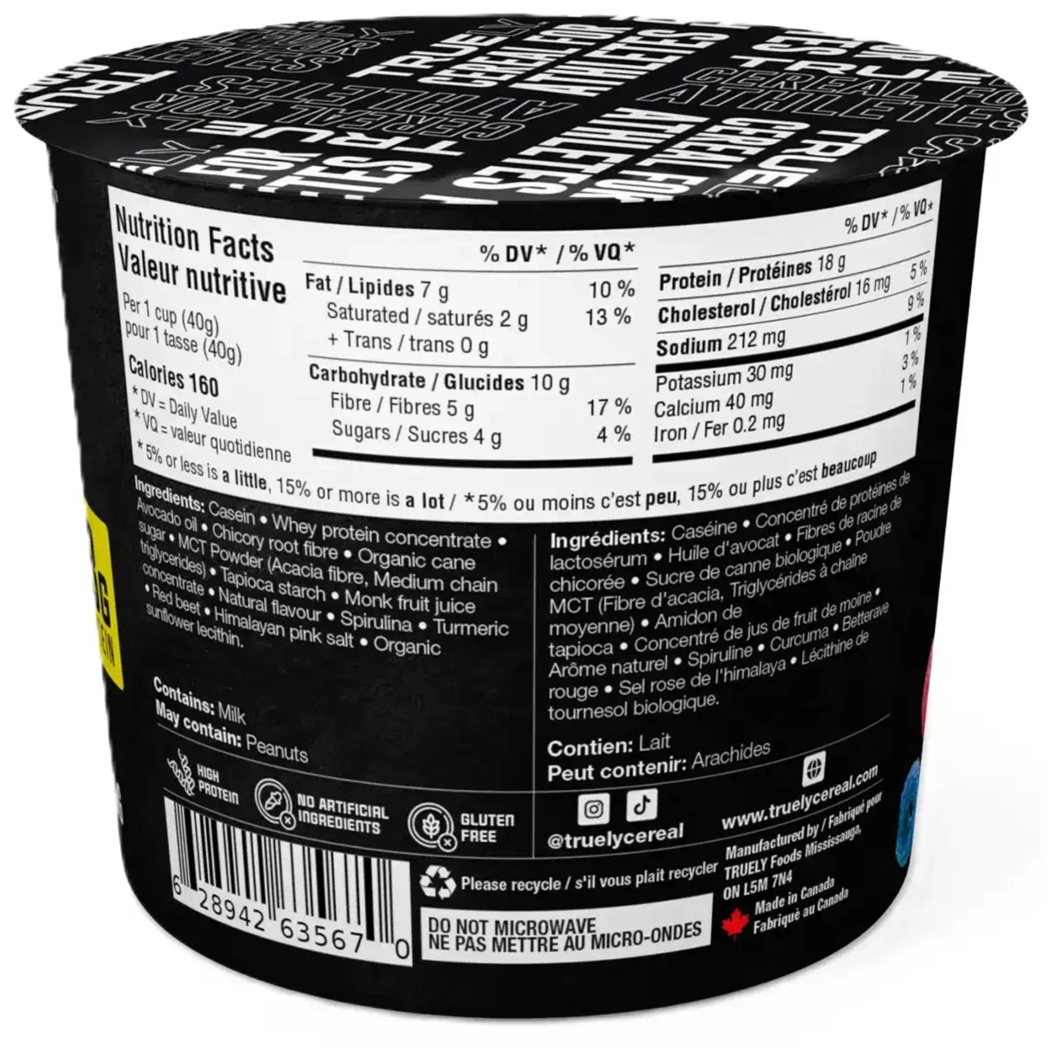 Truely Cereal Cup Fruity 40g