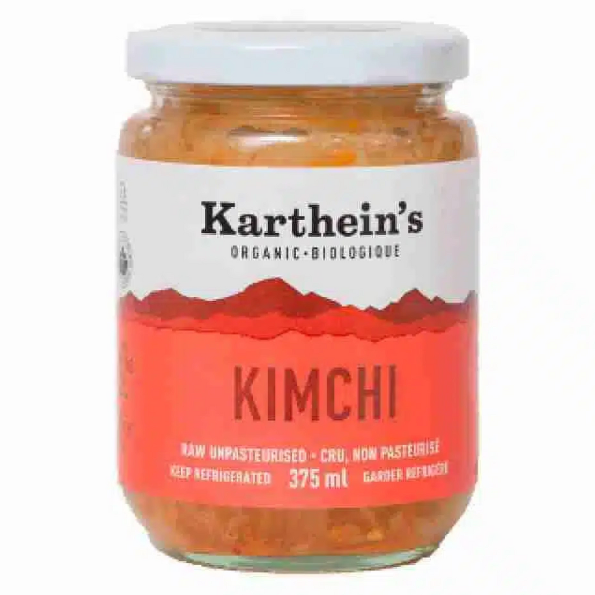 Karthein's Organic Kimchi Daicon Chili 375ml - Loaded With Local Organic Vegetables, Makes an Excellent Addition to Your Favourite Dish, Slowly Fermented for Its Health Benefits