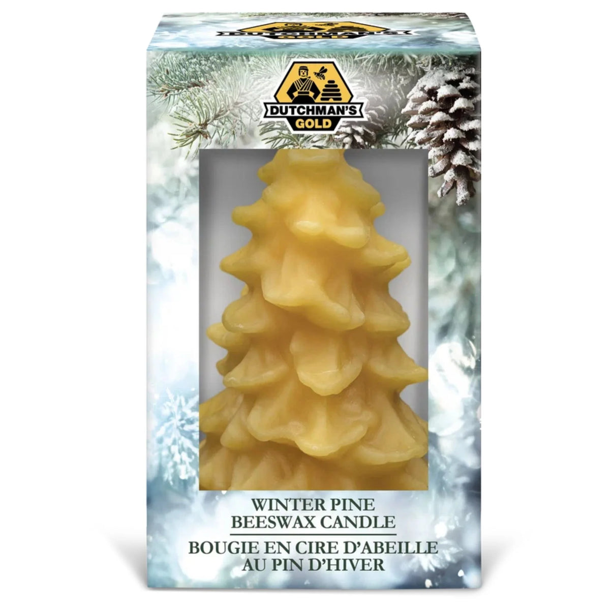 Dutchman's Gold Christmas Tree Beeswax Candle