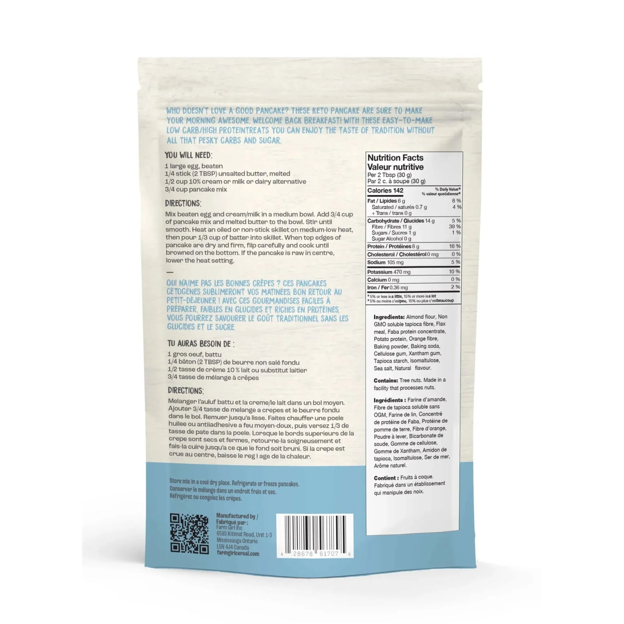 Farm Girl Keto Pancake And Waffle Mix 300g