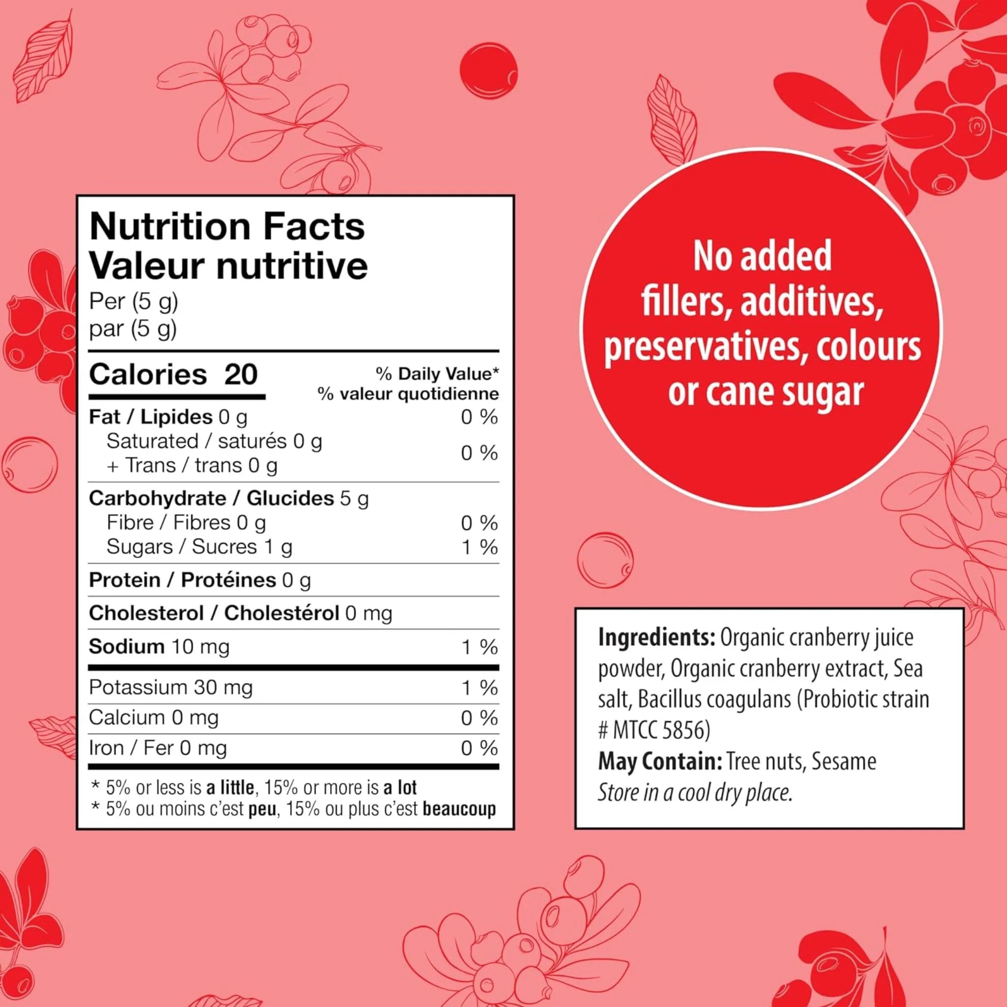 Organic Traditions Daily Cranberry + 100g