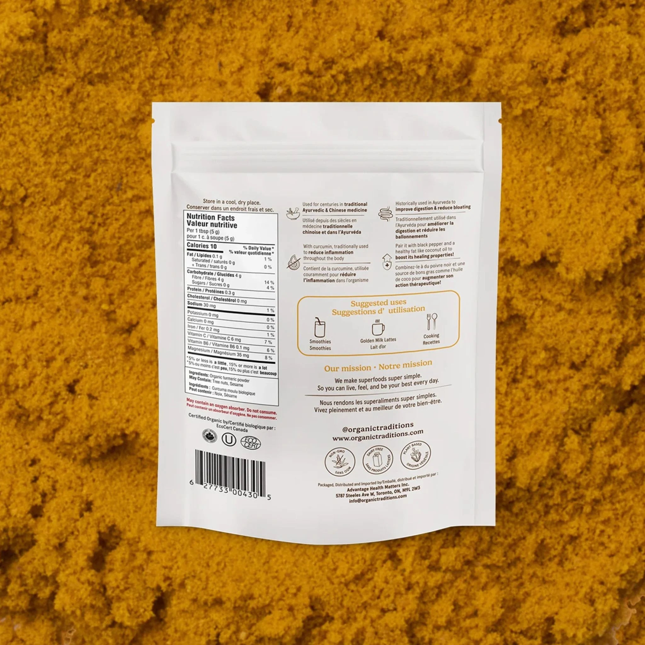 Organic Traditions Turmeric Powder 454g