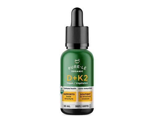 Pure-Le Organic Vitamin D + K2 Vegan 30ml